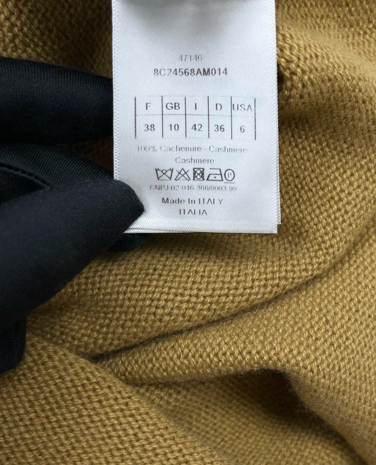 Dior Dior Rainbow Stripe Paneled Beige Cashmere Sweater Size US S / EU 44-46 / 1 - 3 Thumbnail