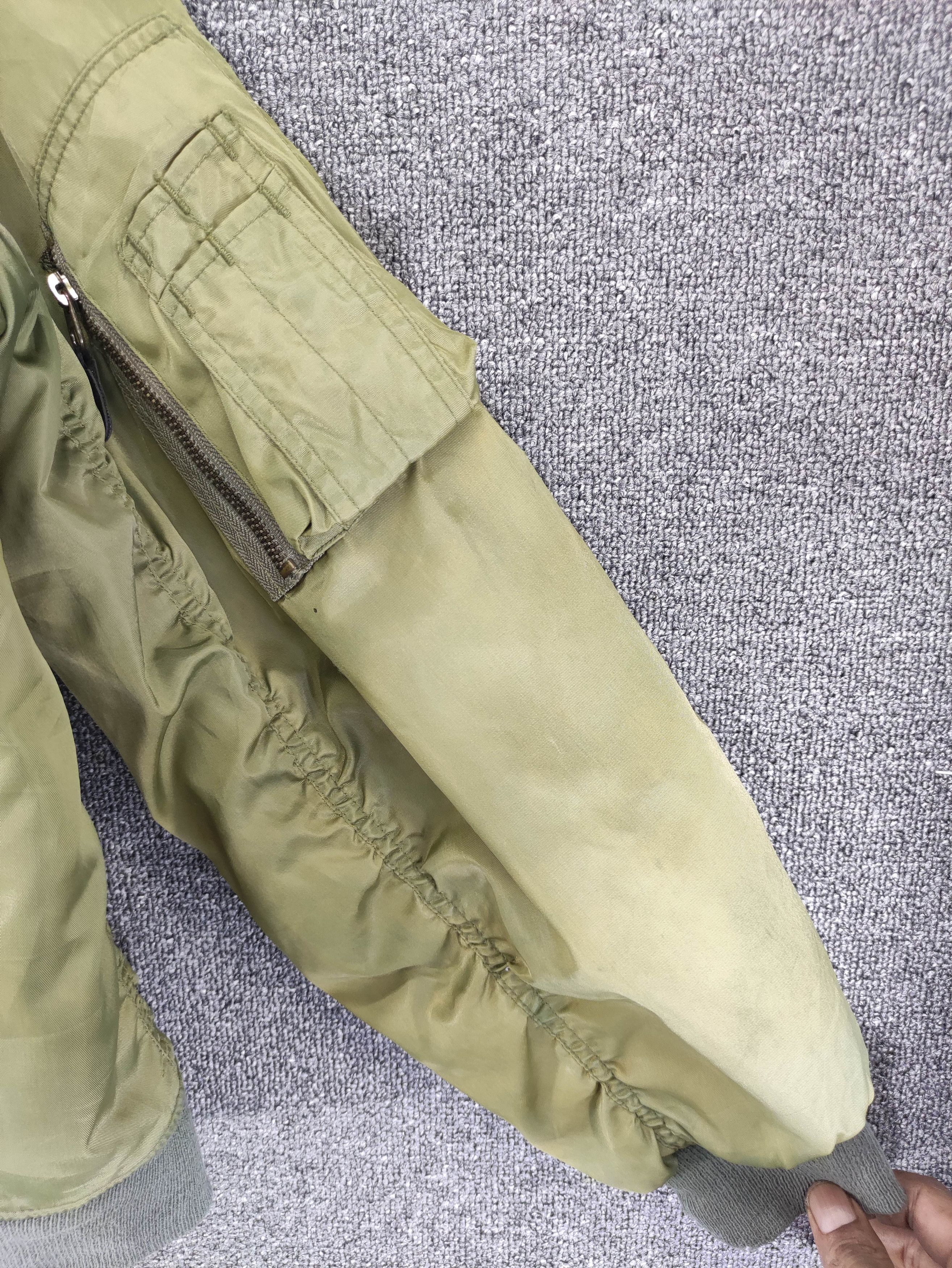 Japanese Brand Vintage Ma-1 Bomber Jaket Faded Zipper Size US XL / EU 56 / 4 - 3 Thumbnail