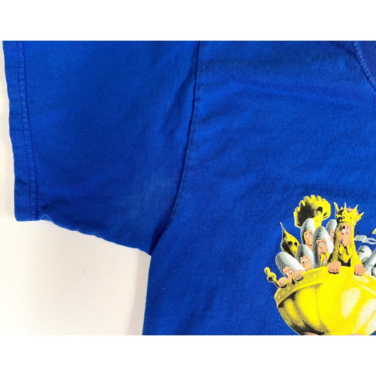 Gildan VINTAGE Men’s Gildan T-Shirt Monty Python’s SpamAlot Crew Neck Short Sleeve Blue 100% Cotton Size M Mens Size US M / EU 48-50 / 2 - 6 Thumbnail