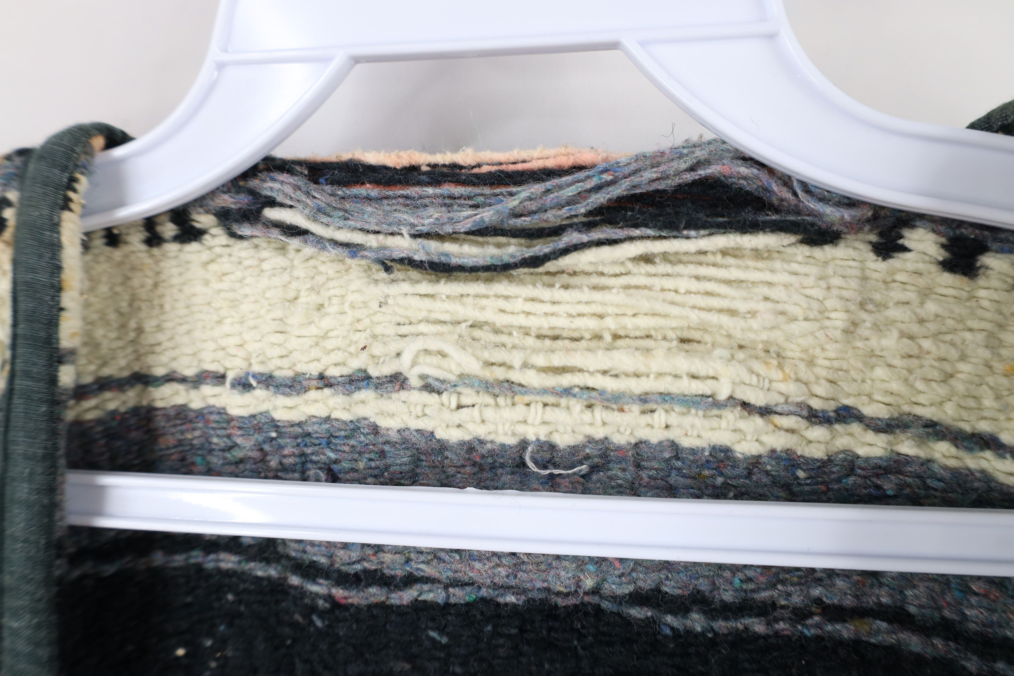Vintage Vintage 70s Boho Chic Wool Blanket Fringed Open Front Vest Size ONE SIZE - 10 Thumbnail