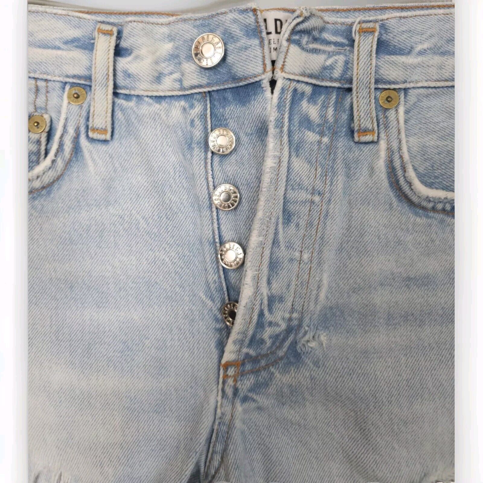 Agolde Agolde PARKER CUT OFF Denim In Broken Shorts Size 23 W 25 Size 23" - 6 Thumbnail