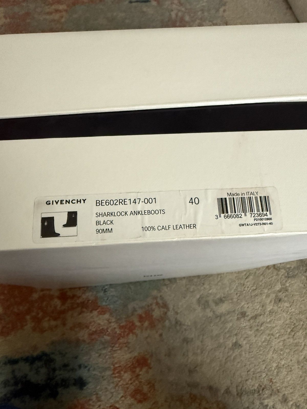 Givenchy Givenchy Shark Lock Black Leather Ankle Boots Size US 9 / IT 39 - 13 Thumbnail
