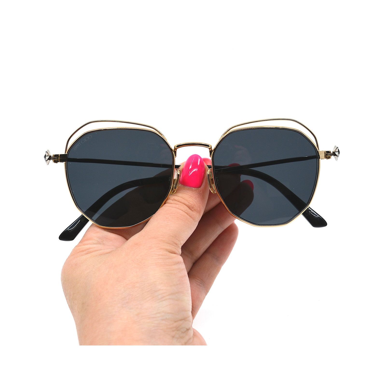 Jimmy Choo JIMMY CHOO FRANNY/S J5G GOLD GREY AUTHENTIC SUNGLASSES Size ONE SIZE - 8 Thumbnail