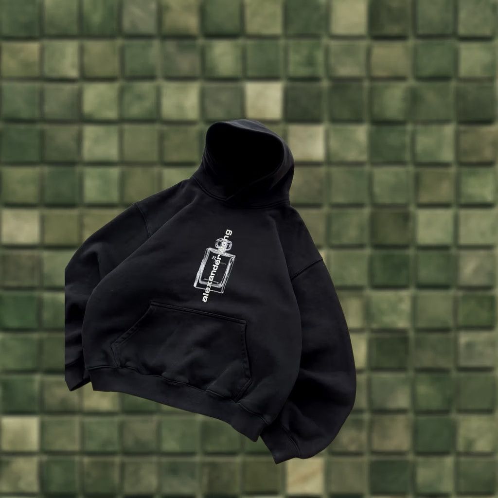 Alexander Wang VINTAGE Alexander Wang Hoodie Mens M Black Logo 90s Designer Retro Hip Hop Size US M / EU 48-50 / 2 - 1 Thumbnail