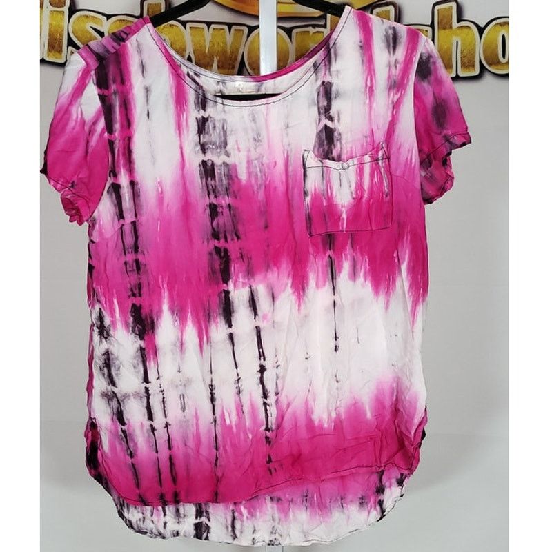 Other Chambrai Los Angeles Pink Tie Dye Short Sleeve Top Size S Size S / US 4 / IT 40 - 1 Thumbnail