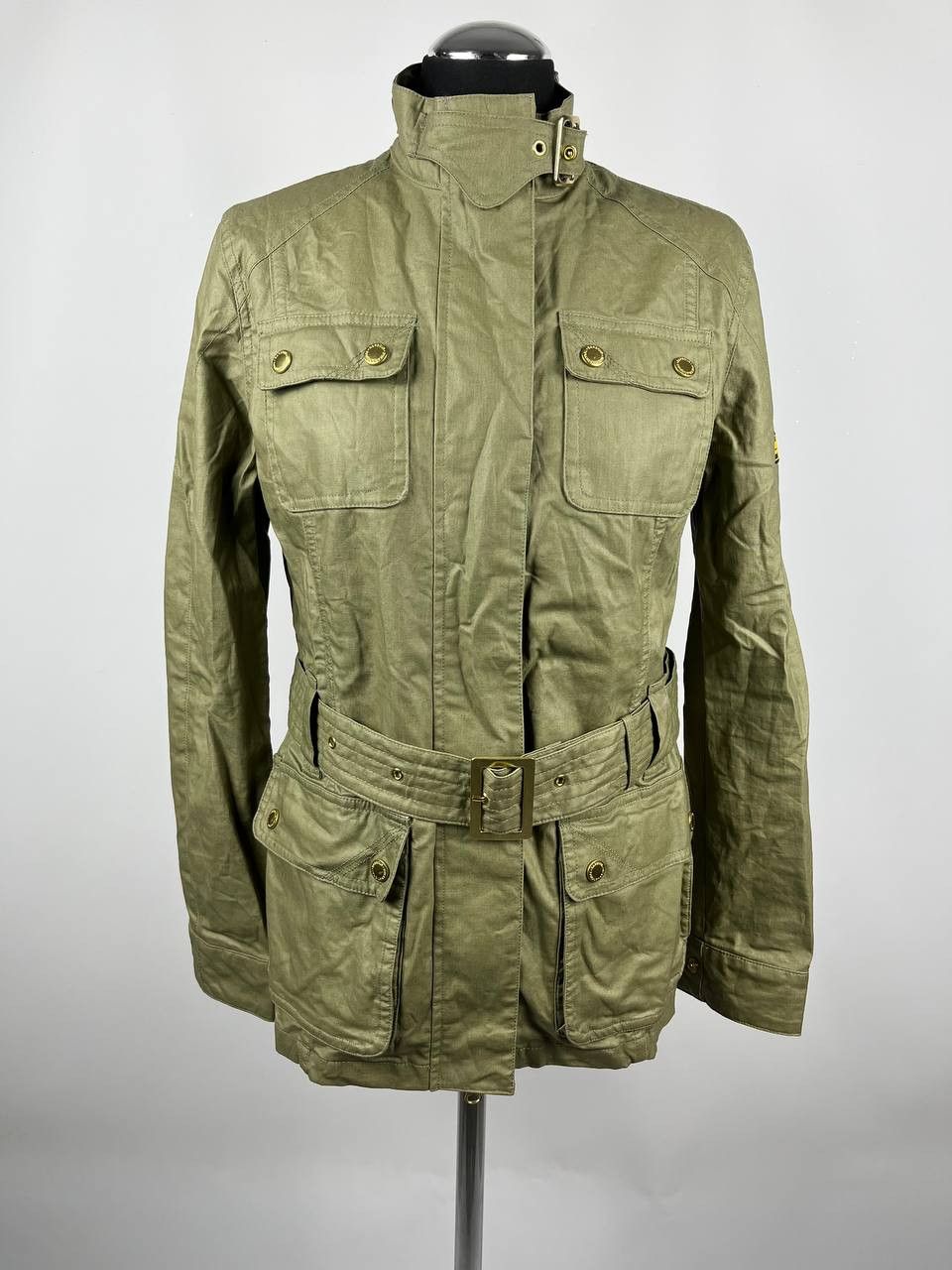 Barbour Barbour International Bearings Casual Jacket Green Belted Size XS / US 0-2 / IT 36-38 - 2 Thumbnail