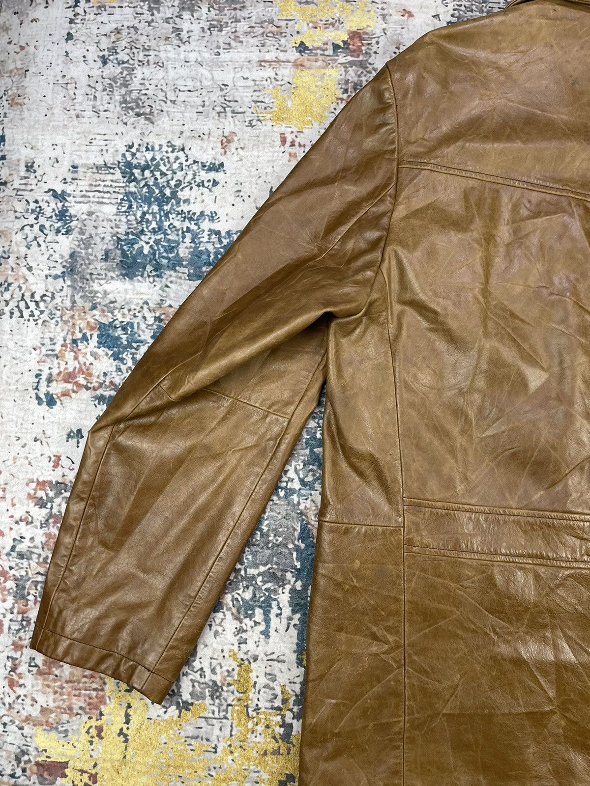 Gap Y2k🔥Vintage GAP Cowhide Four Pocket Leather Jacket Size US M / EU 48-50 / 2 - 12 Thumbnail