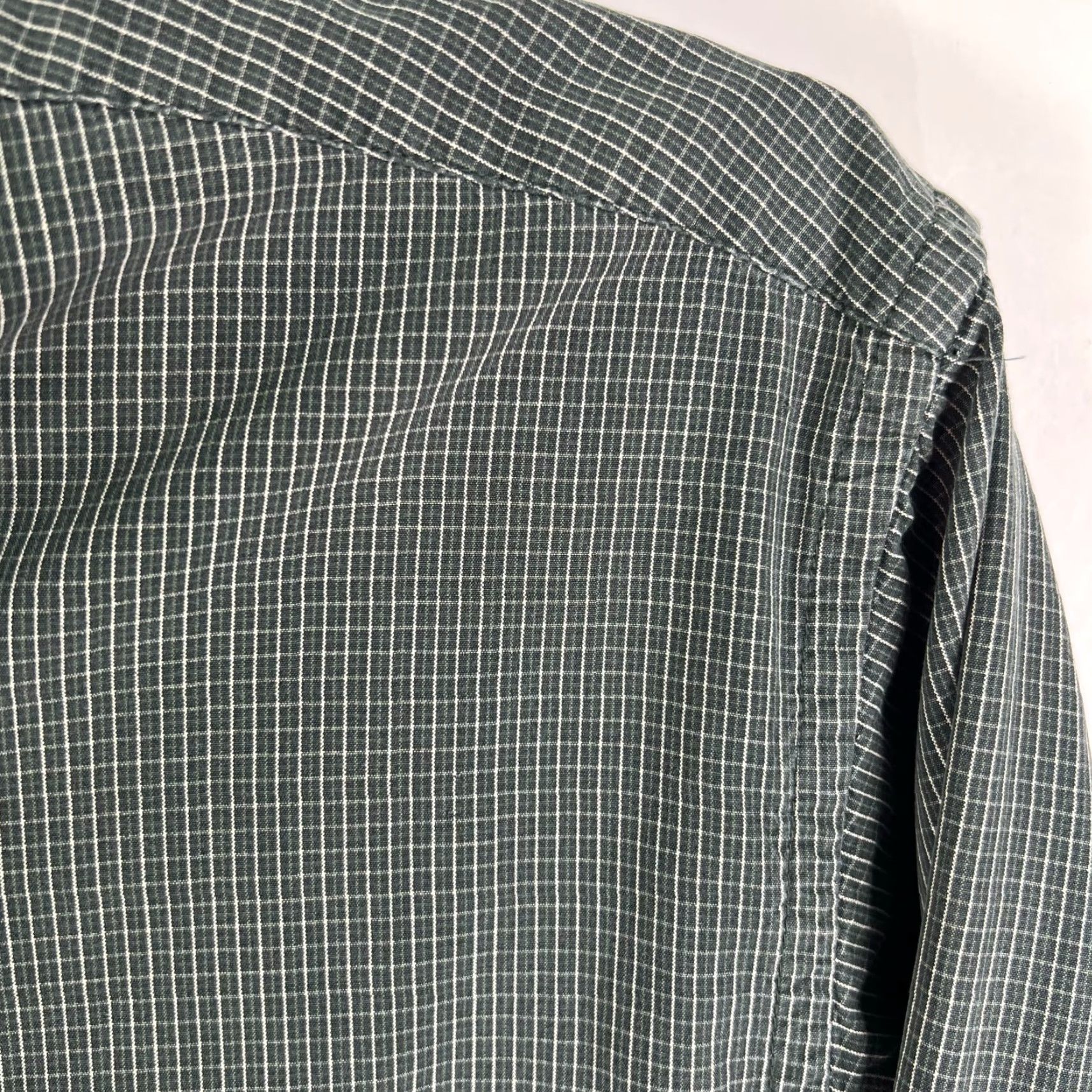 Izod VINTAGE IZOD Check Shirt Mens M Green Long Sleeve Cotton Size US M / EU 48-50 / 2 - 4 Thumbnail