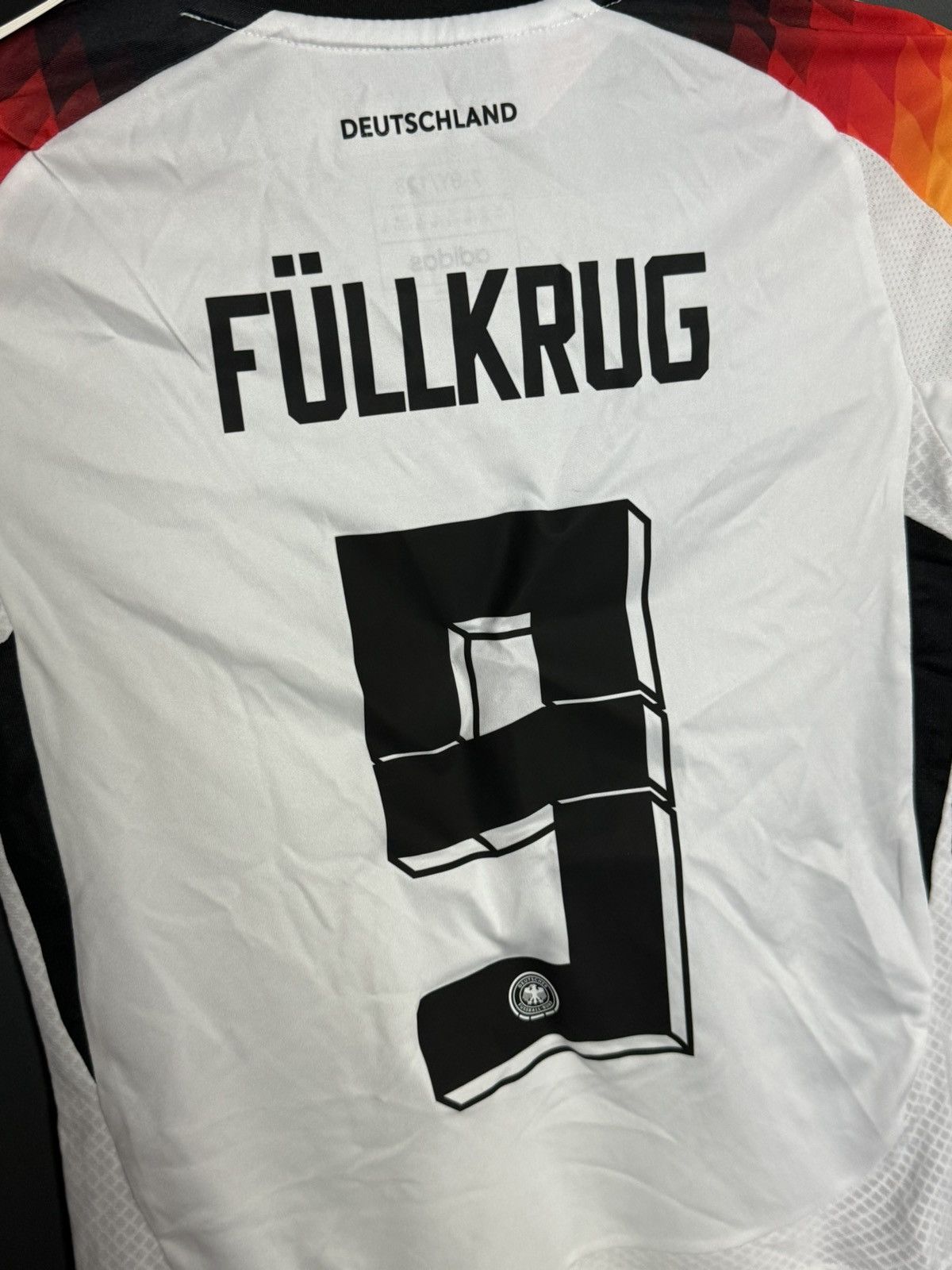 Adidas KIDS New Germany 2024 Home Fullkrug Football Jersey T-Shirt Size US XS / EU 42 / 0 - 3 Thumbnail