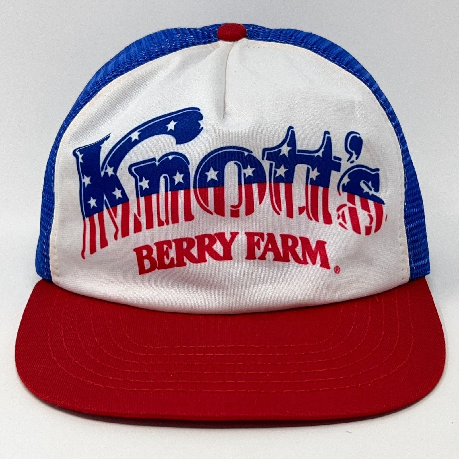 Vintage Vintage 80s Knotts Berry Farm Trucker Hat Baseball Cap Blue Size ONE SIZE - 1 Thumbnail