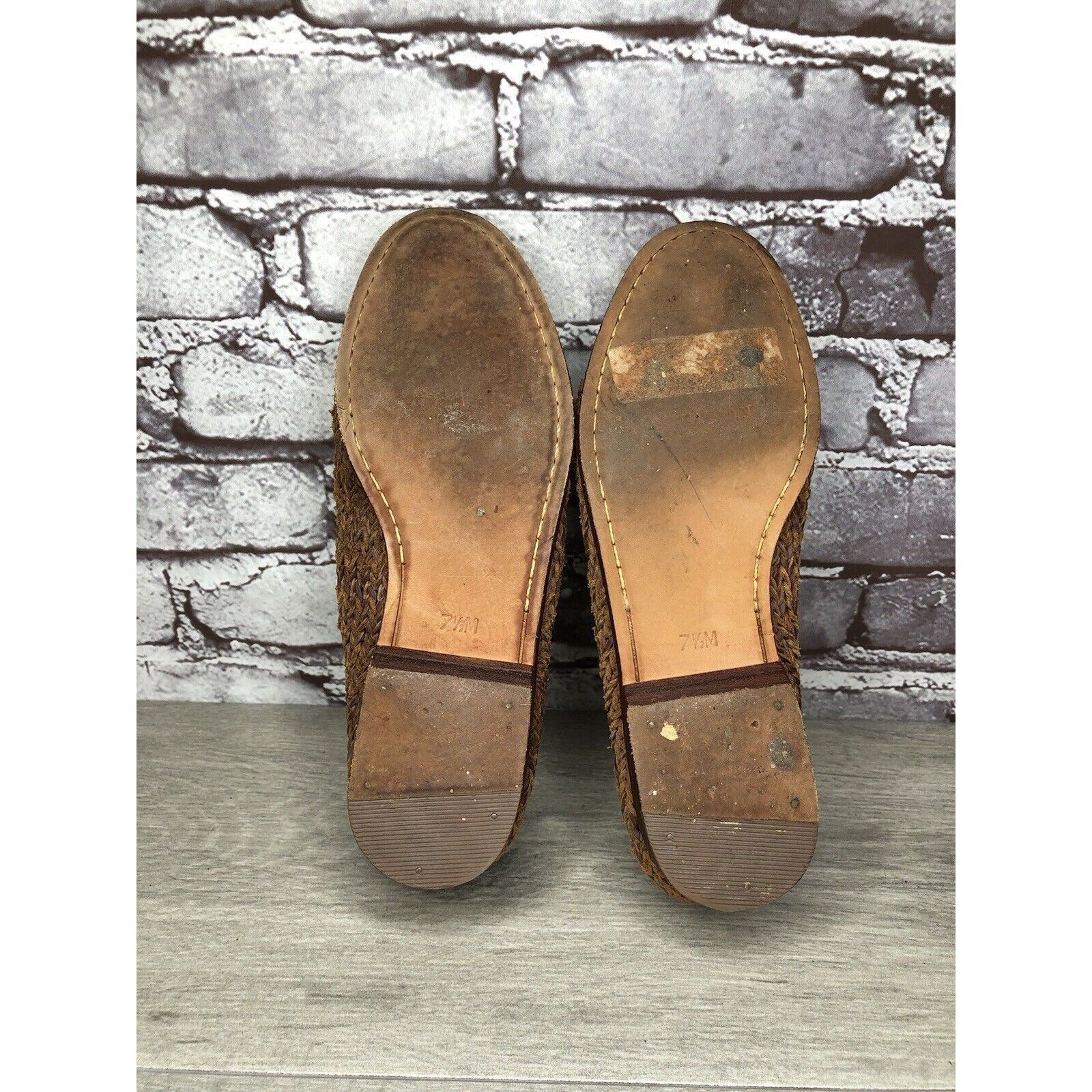Cole Haan Cole Haan Resort Brown Leather Woven Basket Weave Woven Lace Size US 7.5 / IT 37.5 - 8 Thumbnail