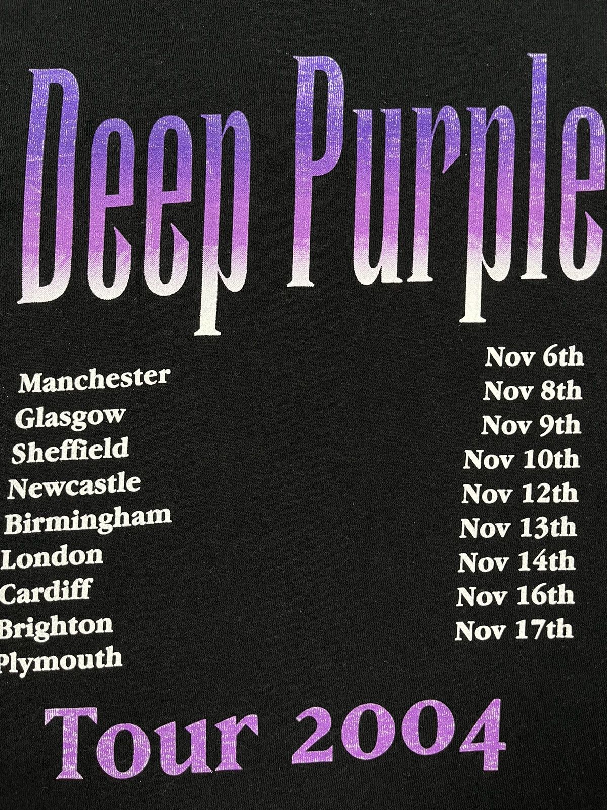 Band Tees Vintage Deep Purple tour rock band tee 2004 Size US L / EU 52-54 / 3 - 18 Thumbnail
