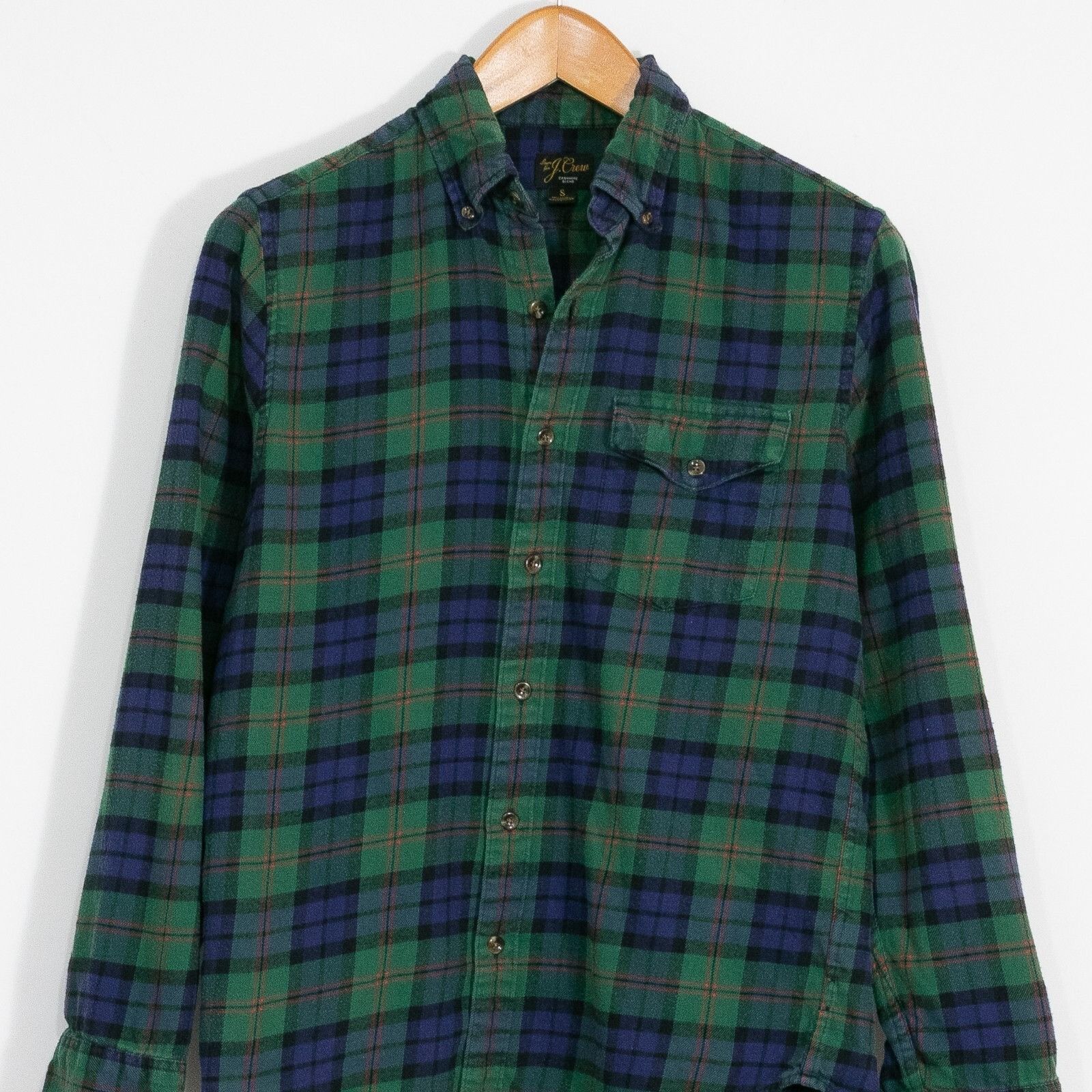 J.Crew J.Crew Plaid Cashmere Blend Button Up Shirt Small Distressed Size US S / EU 44-46 / 1 - 2 Thumbnail
