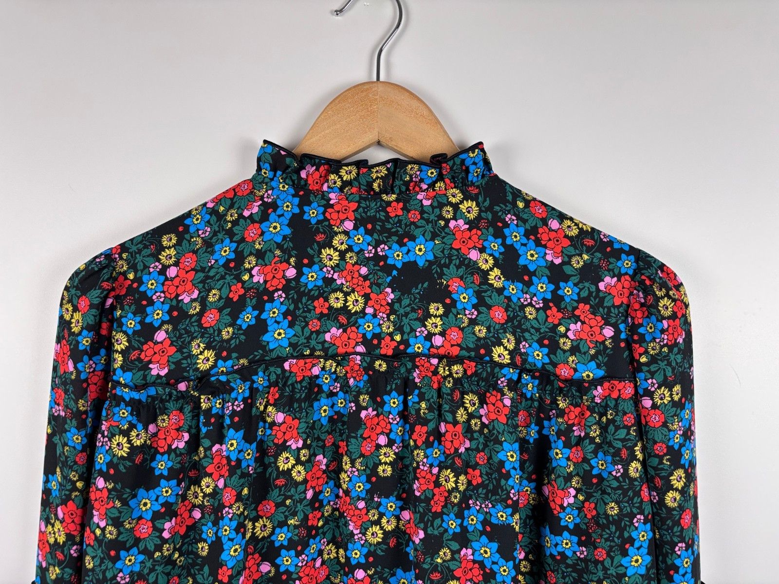 ME+EM ME+EM Floral Long Sleeve Blouse Multicolor Size UK 12 / US 8 Size M / US 6-8 / IT 42-44 - 6 Thumbnail