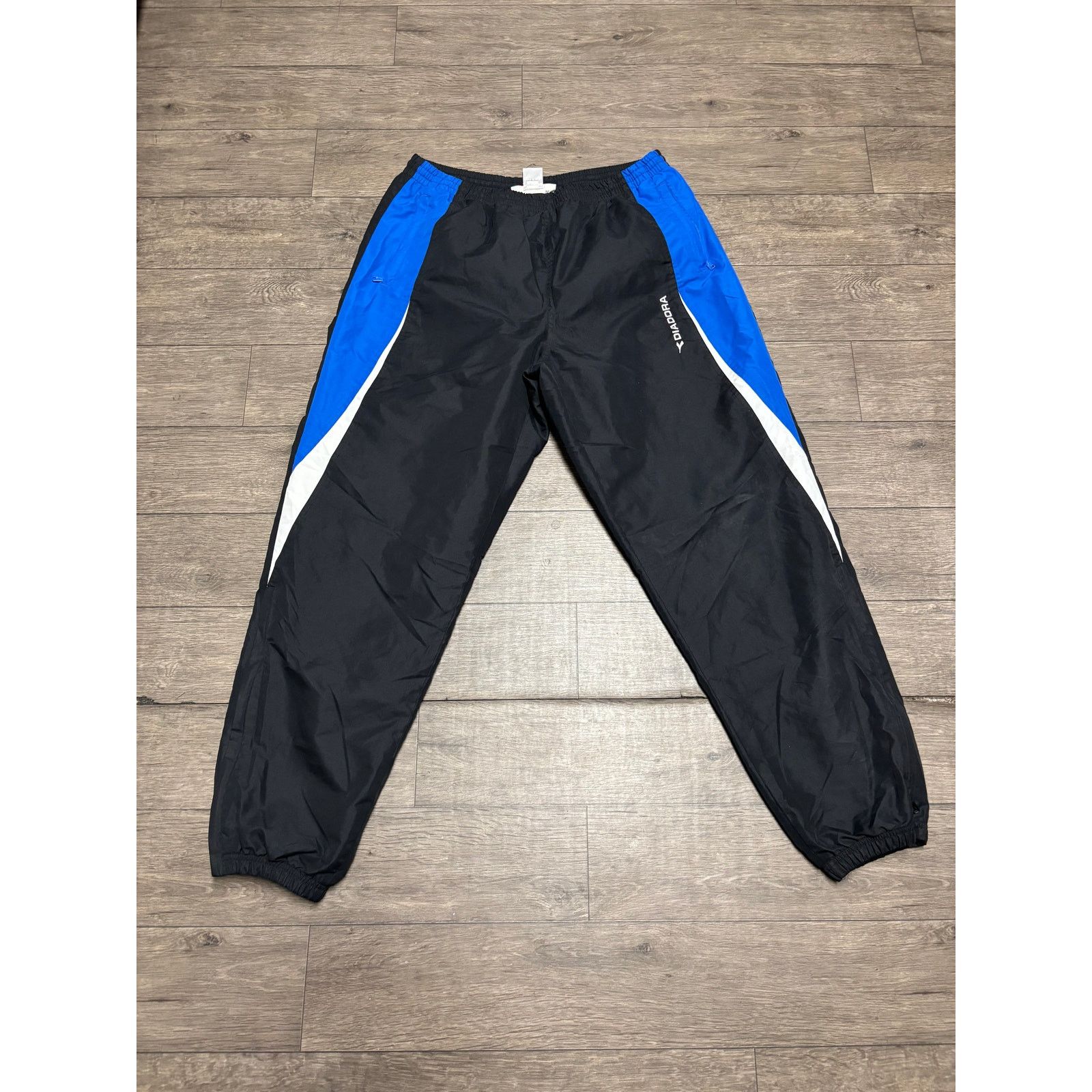 Diadora × Vintage Vintage Diadora Tracksuit Black Blue Sz XL 90s Size US XL / EU 56 / 4 - 7 Thumbnail