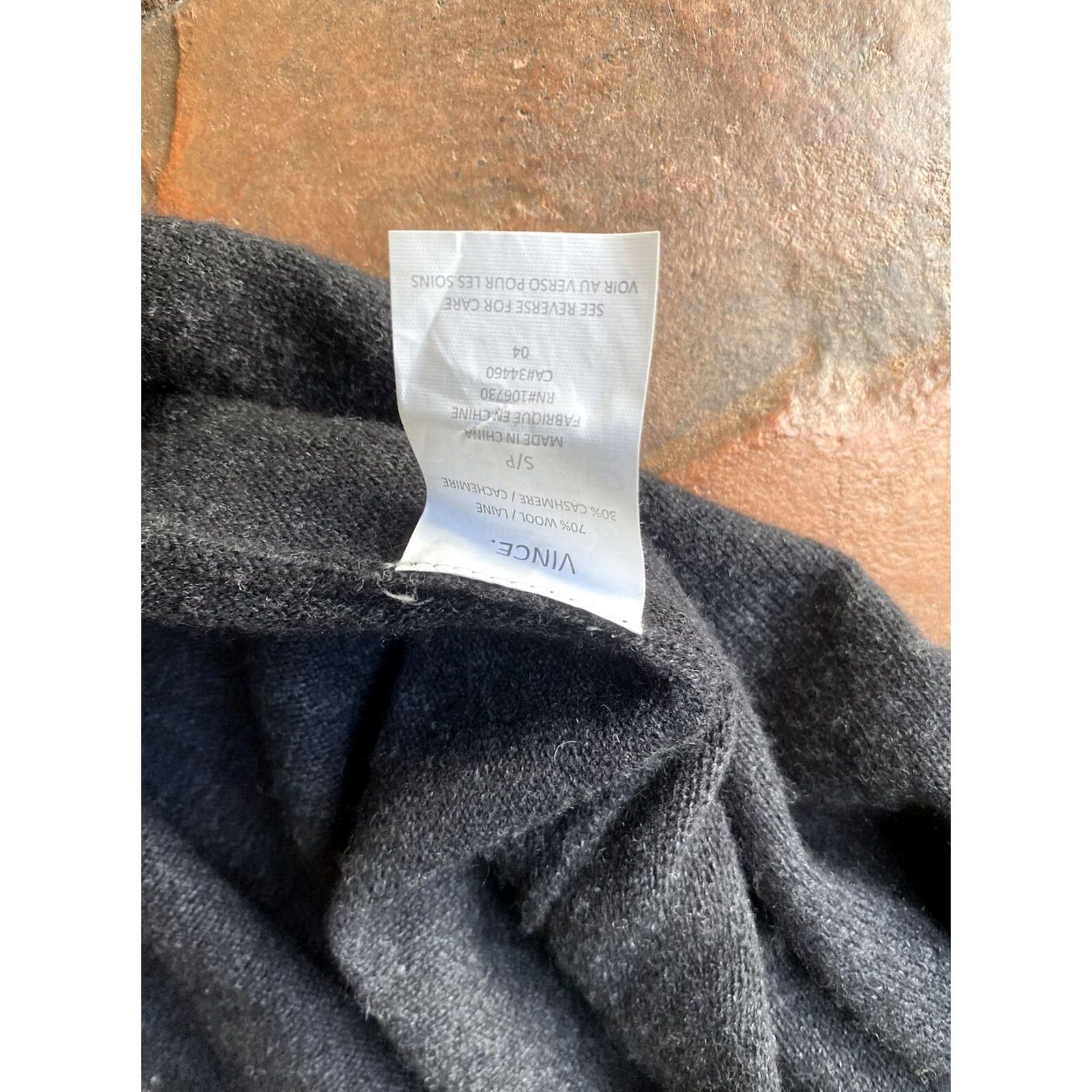 Vince Vince Sweater Shirt Womens Small Black Turtleneck Wool Cashmere Blend Knit Pullover Oversized Classic Designer Regular Size S / US 4 / IT 40 - 6 Thumbnail