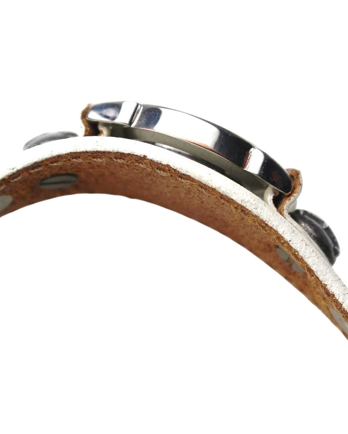 2000S JAPANESE MADE MOONCORE LEATHER BRACELET QUARTZ WATCH