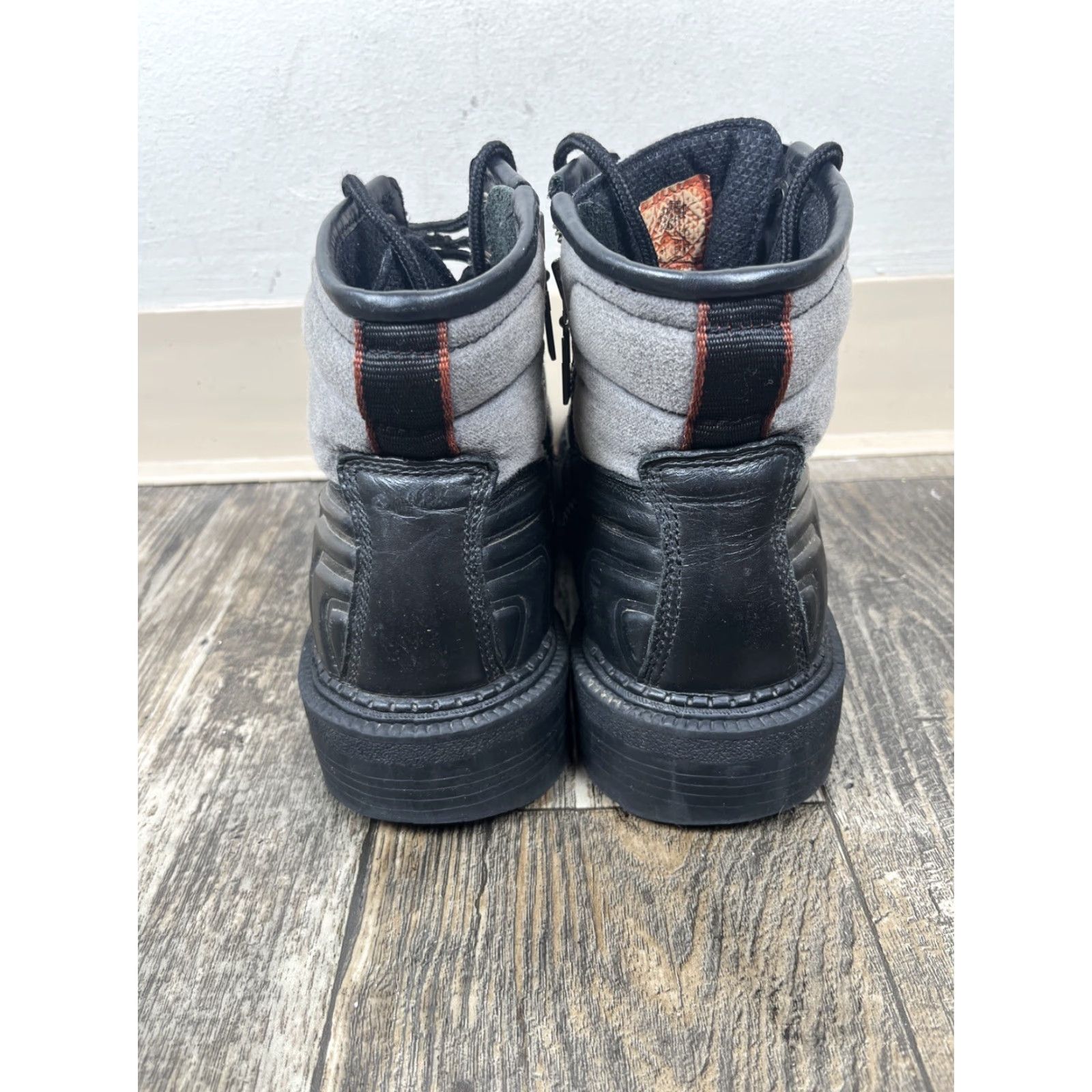 Harley Davidson VINTAGE Harley-Davidson Platform Boot Womens 7.5 Black Leather Zip Lace Block Heel Mid 2-2.9in Casual Womens Size US 8 / IT 38 - 4 Thumbnail