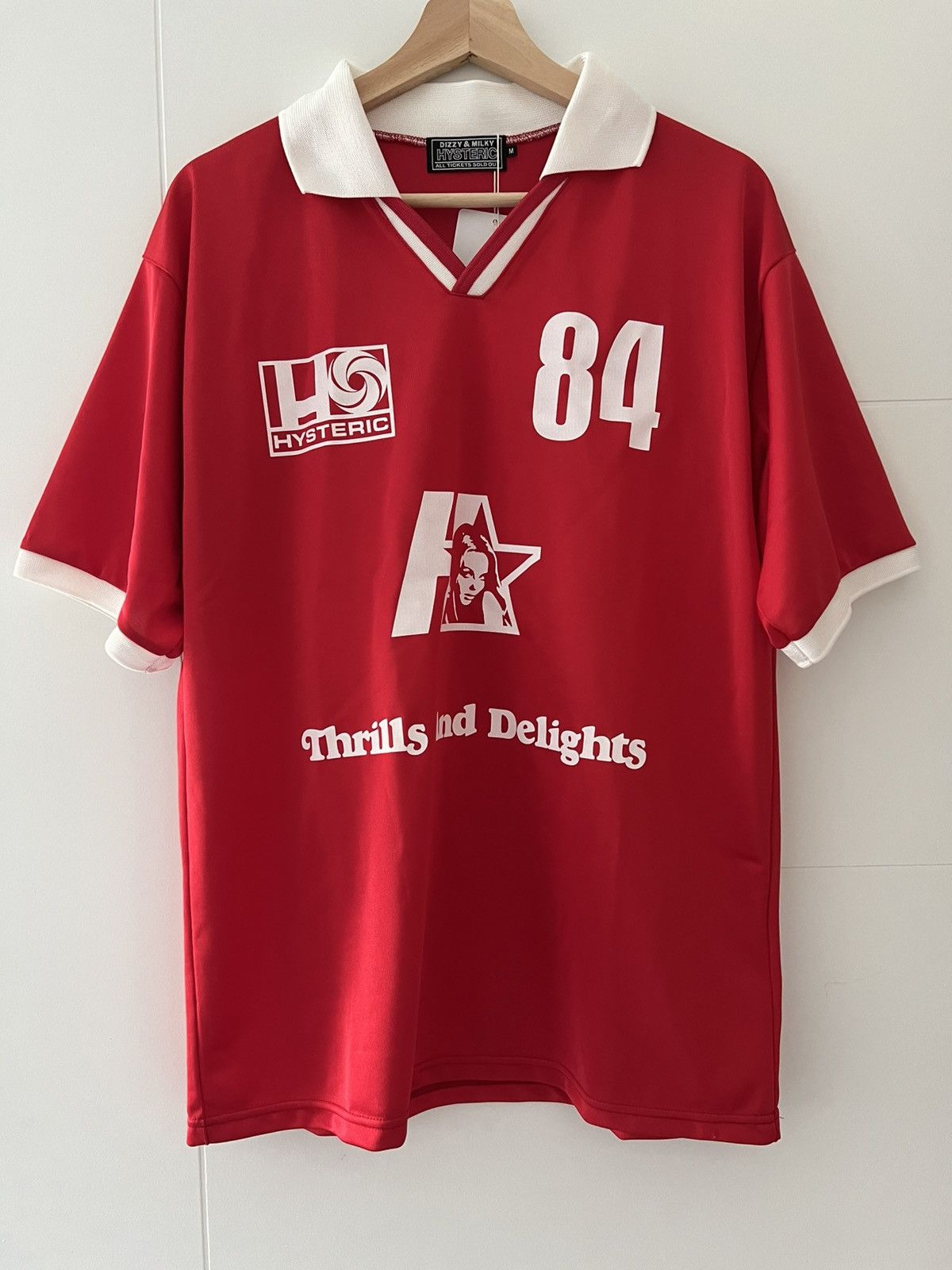 Hysteric Glamour Red Soccer Jersey Size US M / EU 48-50 / 2 - 1 Thumbnail
