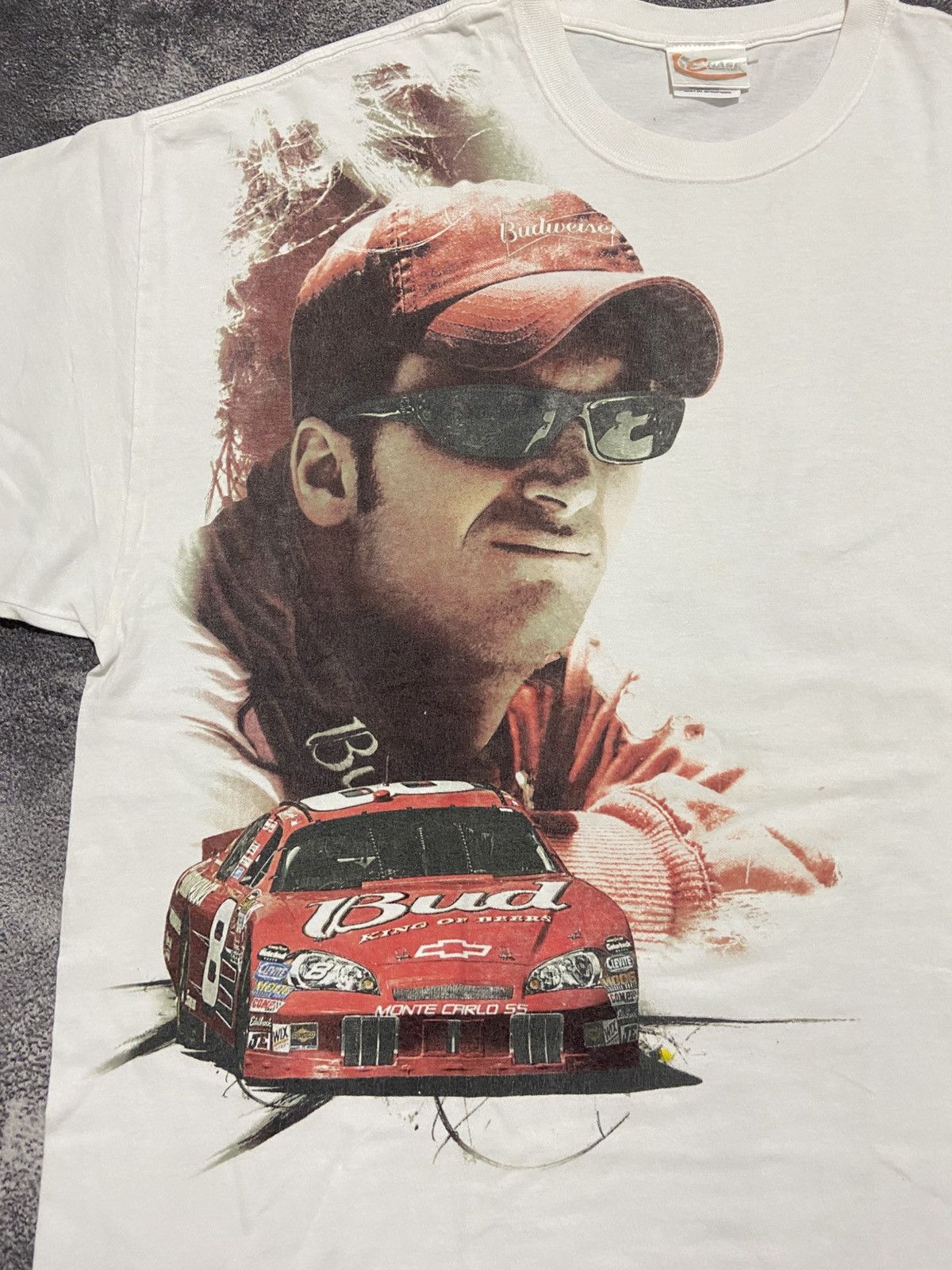 NASCAR Y2K Nascar budweiser Dale Earnhardt Jr Tee Size US XXL / EU 58 / 5 - 2 Thumbnail