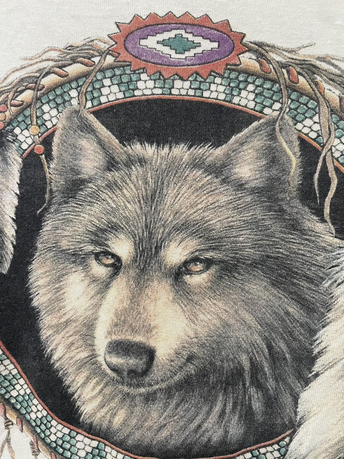 Vintage Vintage 1993 3D Emblem Made in USA Wolf Animal Tee All Over Size US L / EU 52-54 / 3 - 8 Thumbnail