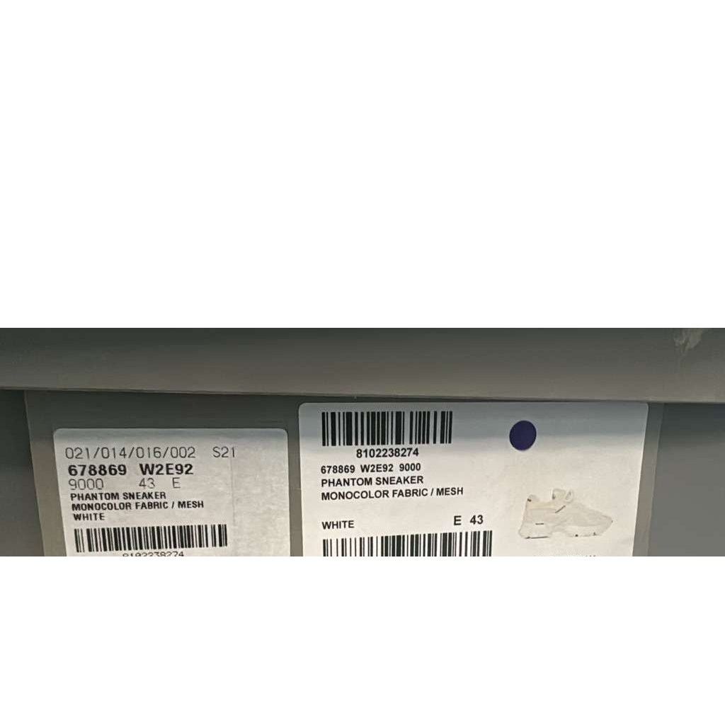 Balenciaga o1rshd1 Monocolor Fabric / Mesh Phantom Sneakers in White Size US 10 / EU 43 - 10 Thumbnail