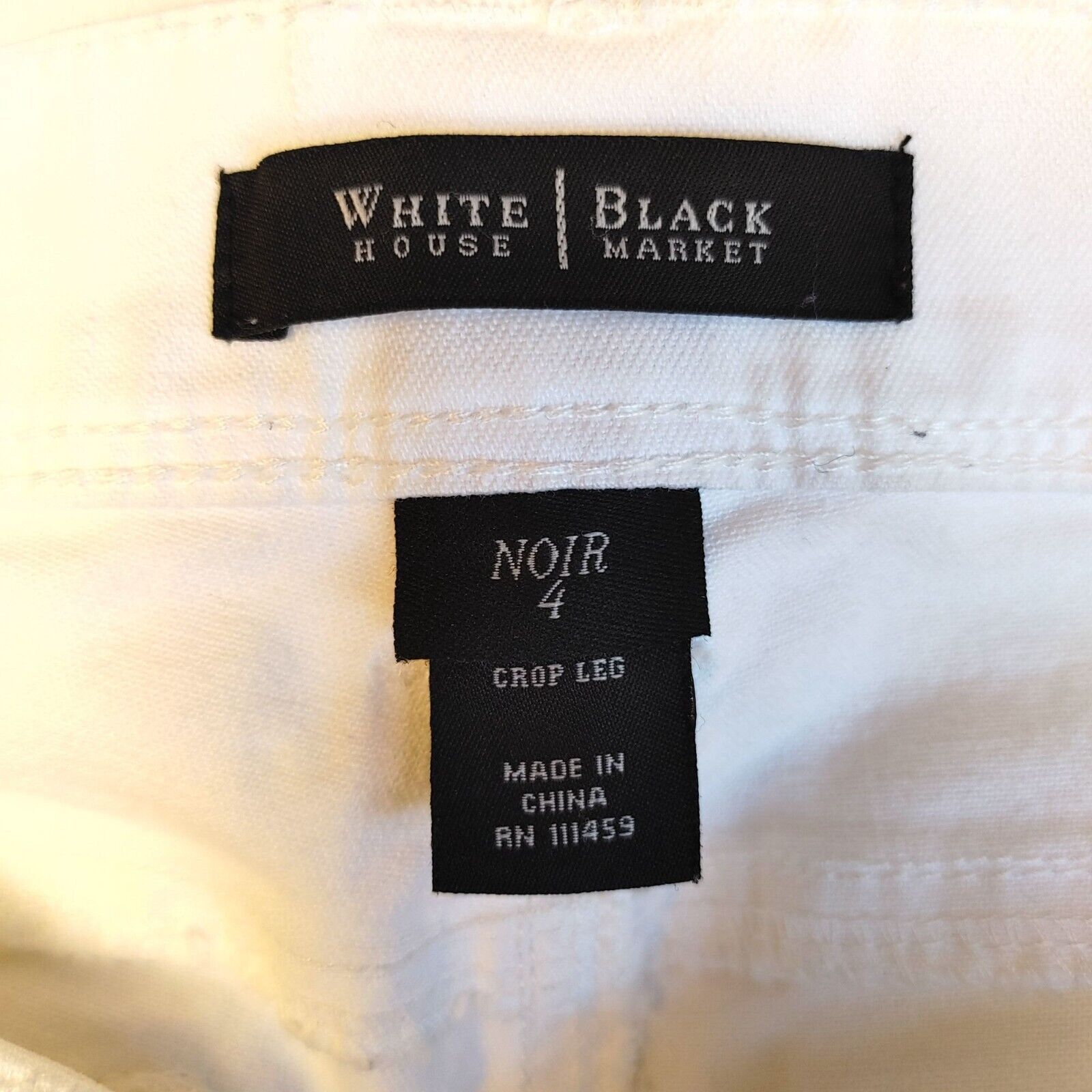 Other White House | Black Market Women's White Cropped Leg Jeans 4 Size 27" / US 4 / IT 40 - 4 Thumbnail