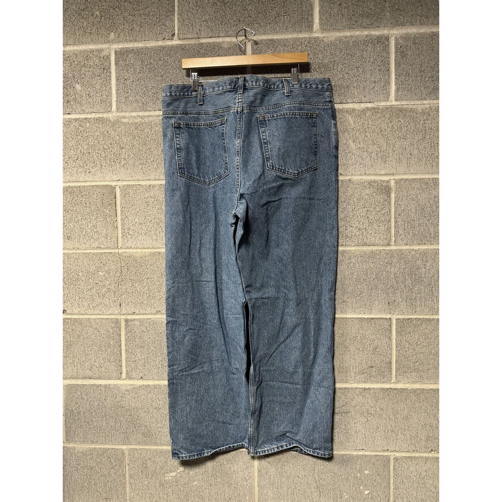 VINTAGE Y2K BAGGY LOOSE FIT LIGHT WASH GAP DENIM JEANS 40 - Main Image