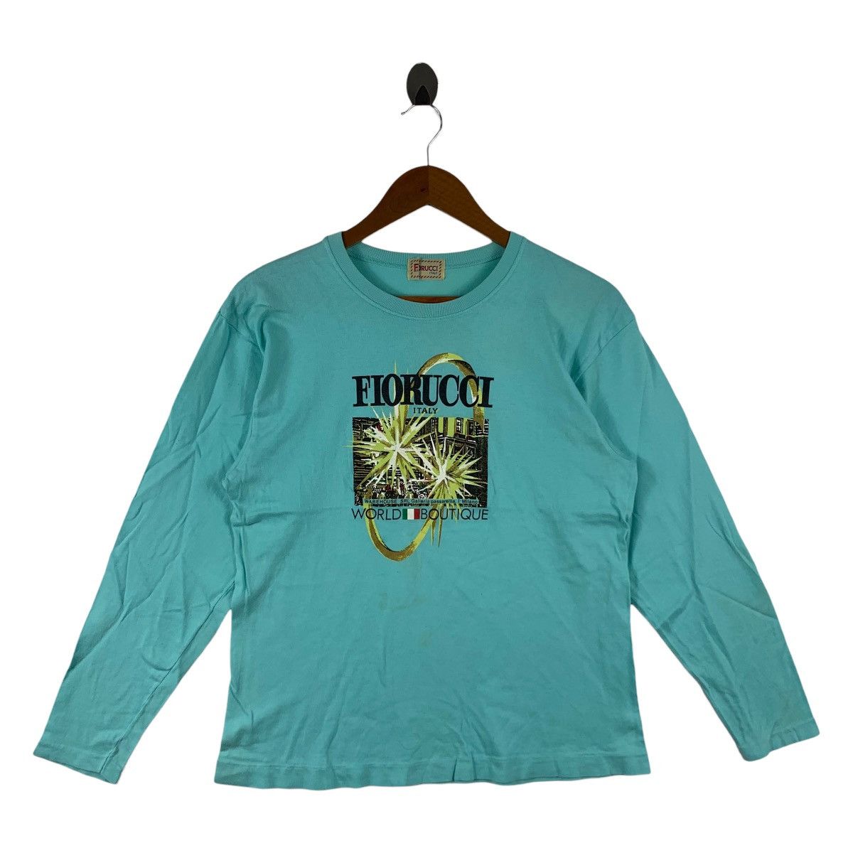 Fiorucci Vintage Fiorucci Italy Boutique Long Sleeve Graphic Shirt Size US M / EU 48-50 / 2 - 1 Thumbnail