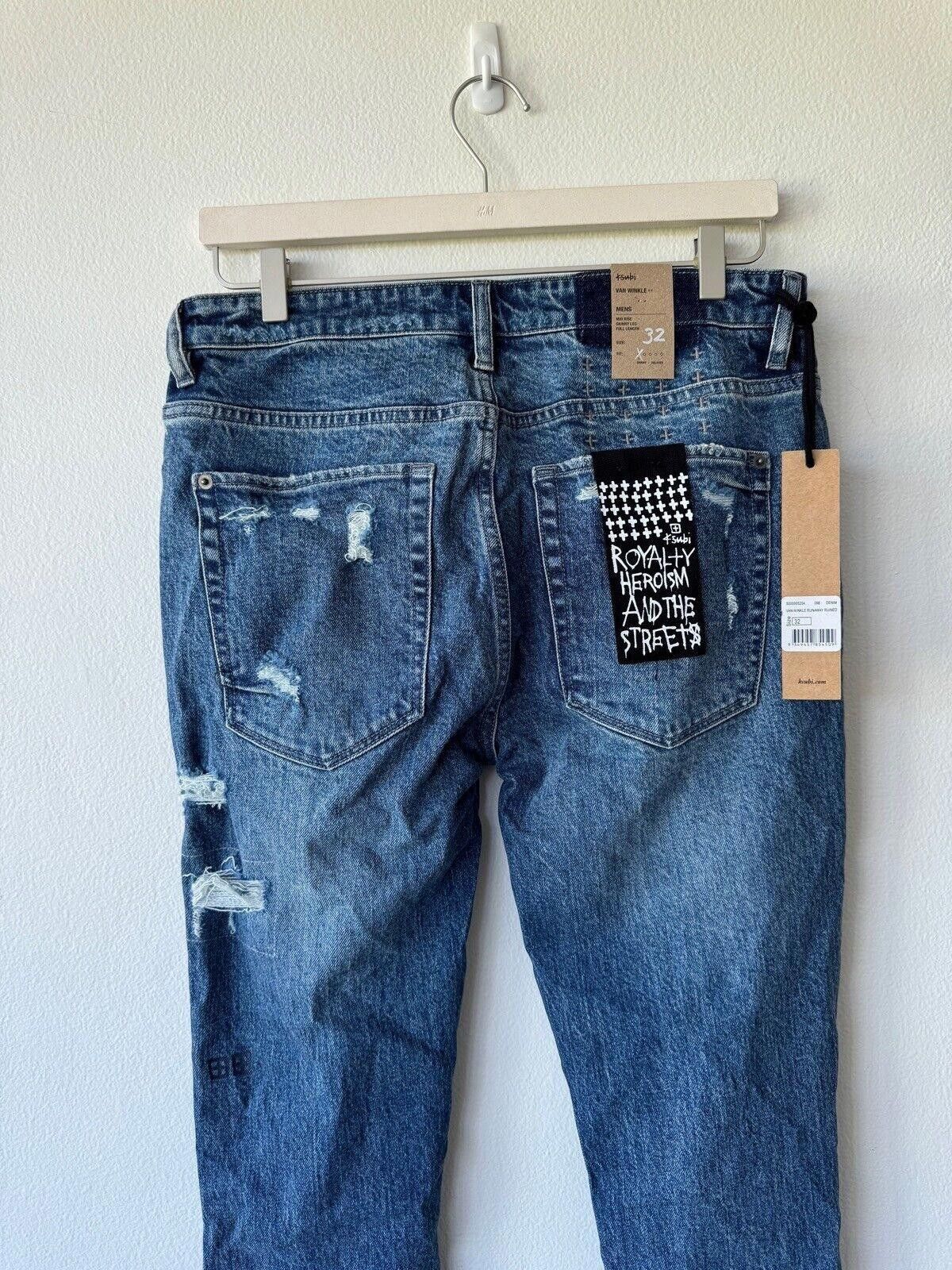 Ksubi new Ksubi mens denim jean jeans 32 van winkle runaway blue Size US 32 / EU 48 - 6 Thumbnail