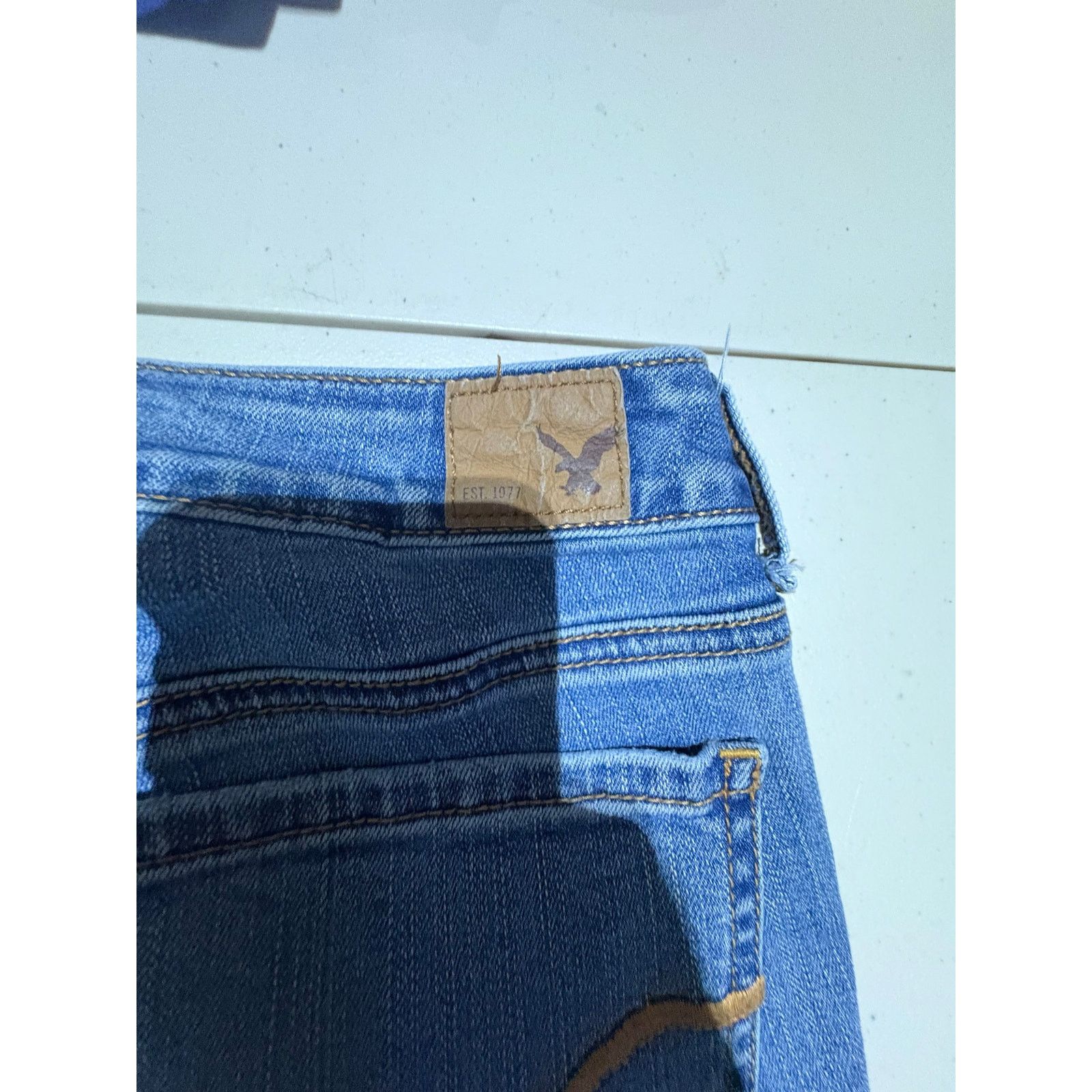 American Eagle Outfitters American Eagle Women’s Jegging Jeans Sz 14 Light Wash Skinny Size 36" / US 14 / IT 50 - 5 Thumbnail