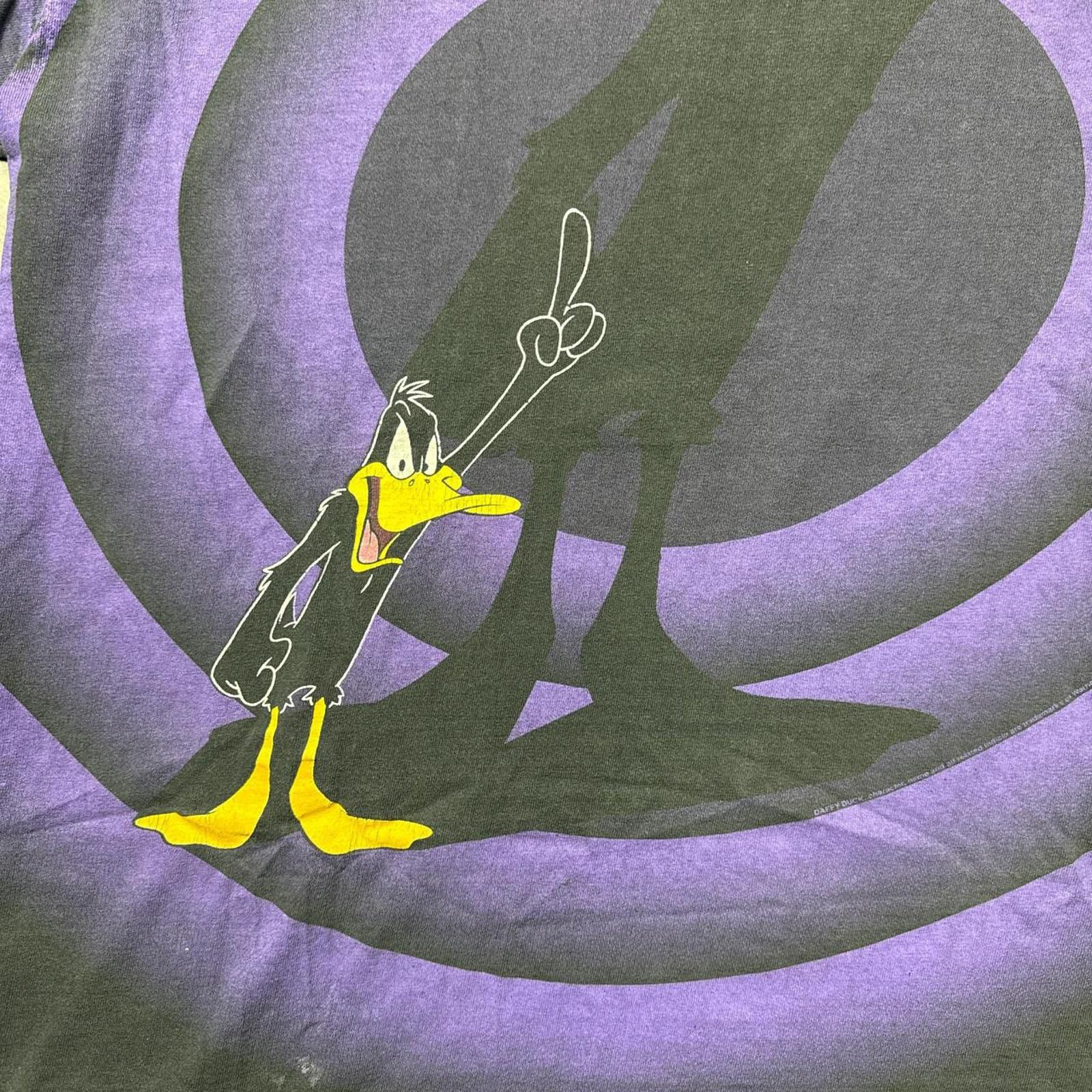 Other Looney Tunes Daffy Duck Purple All Over Print 1992 T-shirt Size US XL / EU 56 / 4 - 3 Thumbnail