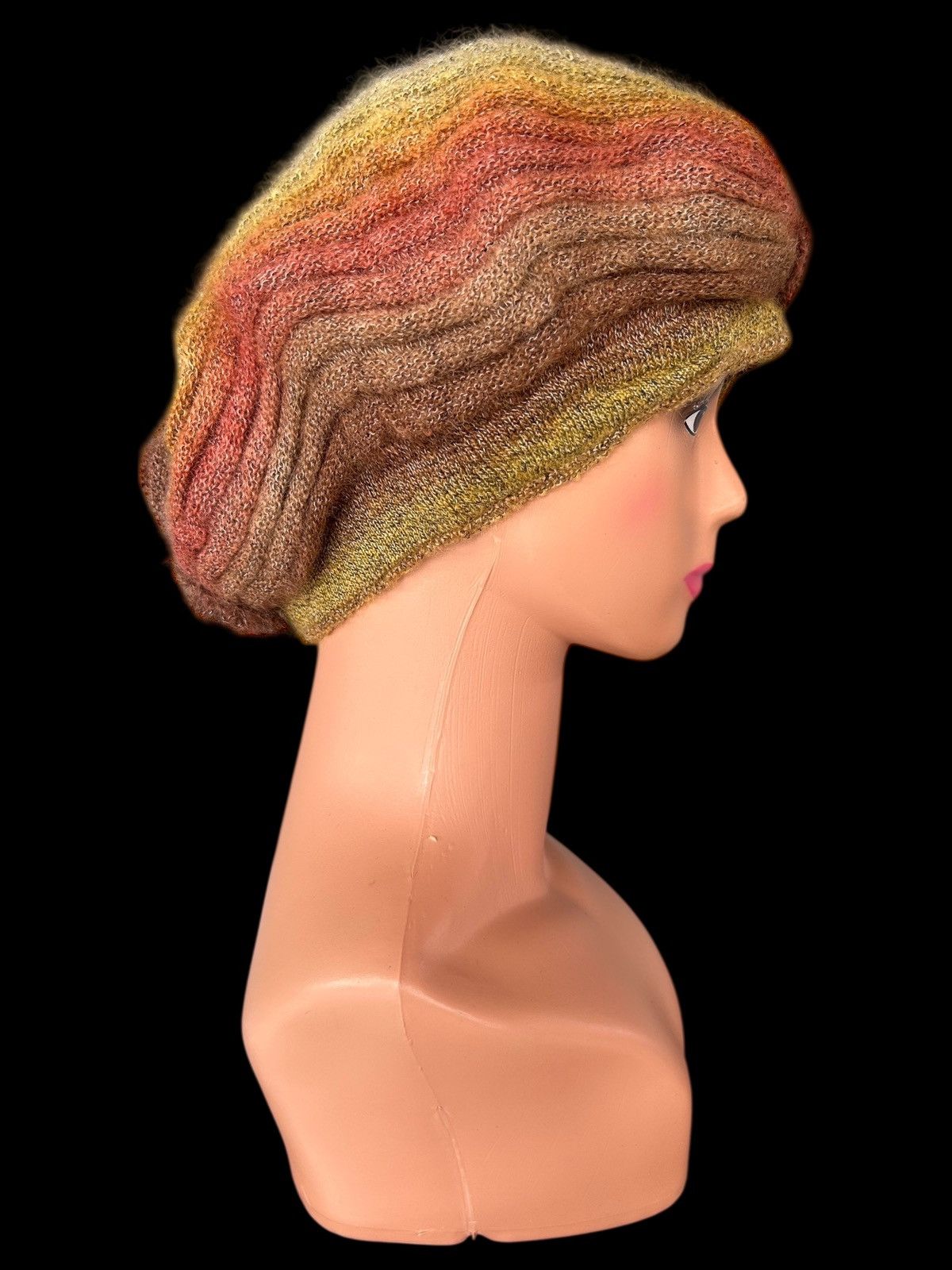 Kapital Crochet Knitted Handmade Hairy Long Beanie Hats Size ONE SIZE - 1 Thumbnail