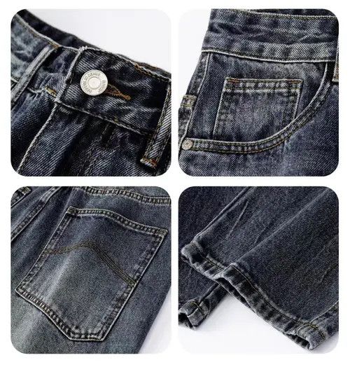 VIBE Vintage High Street Wash Distressed Jeans Size US 34 / EU 50 - 3 Thumbnail