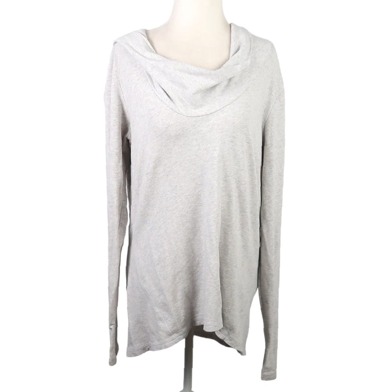 Vintage Lucy Hoodie Long Sleeve Activewear Top L Women Grey Solid Casual Modern Basic Hoodie Shirt Size L / US 10 / IT 46 - 2 Thumbnail