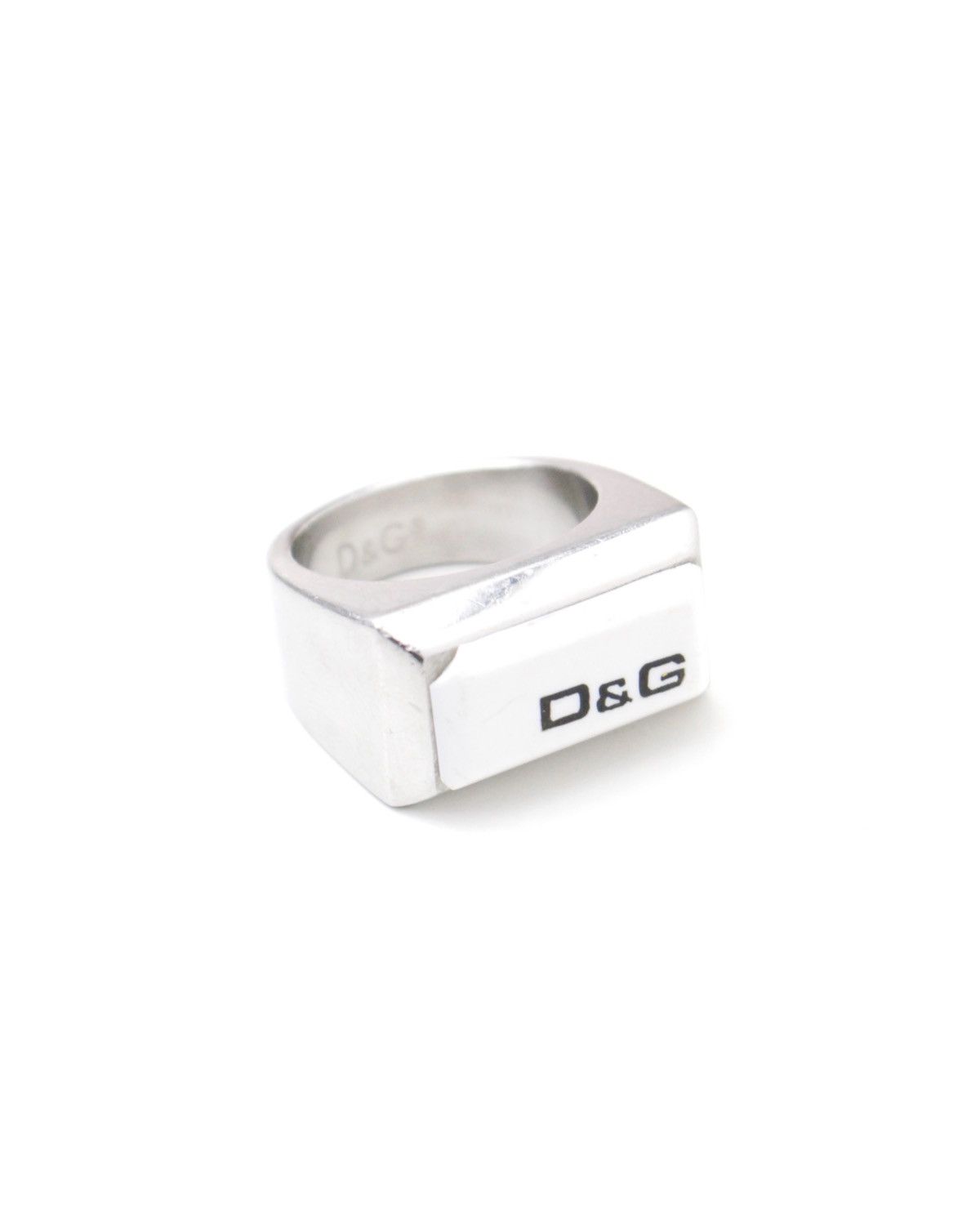 Dolce & Gabbana DOLCE & GABBANA D&G LOGO SIGNET RING Size ONE SIZE - 1 Thumbnail