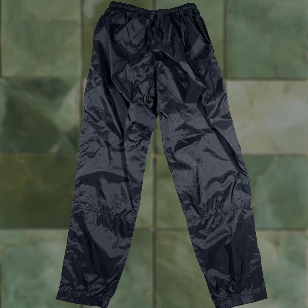 Nike VINTAGE Nike Track Pants Mens Large Black Elastic Waist Ankle Zip Athletic Size US 33 - 1 Thumbnail