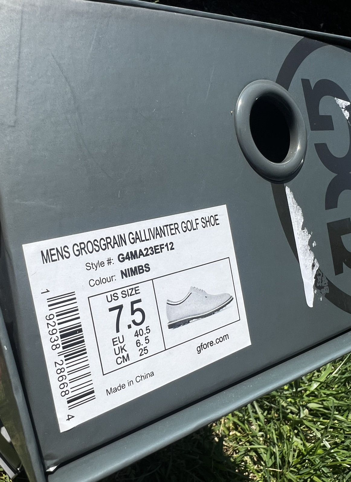 G/FORE NEW G/FORE size 7.5 Mens Grosgrain Gallivanter Golf Grey Size US 7.5 / EU 40-41 - 15 Thumbnail
