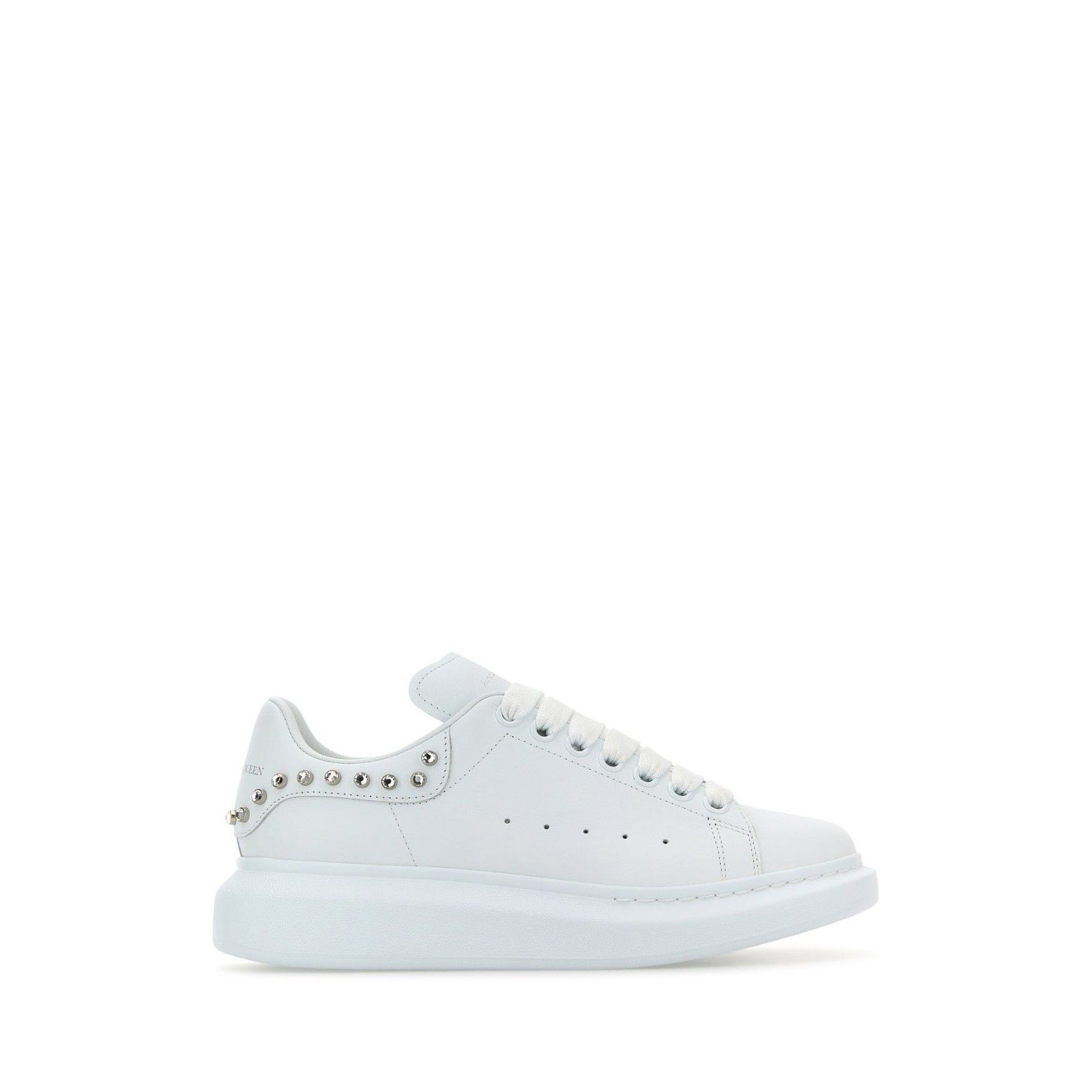 Alexander McQueen ALEXANDER MCQUEEN White Leather Sneakers New & Authentic (Wo Size US 9 / IT 39 - 1 Thumbnail