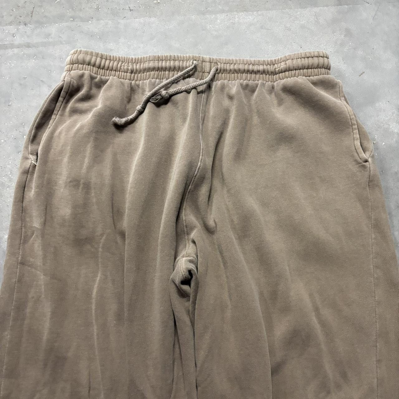 Japanese Brand × Vintage Crazy Vintage Y2K/2000s Faded Brown Streetwear Essential Sweatpants! Size US 34 / EU 50 - 4 Thumbnail