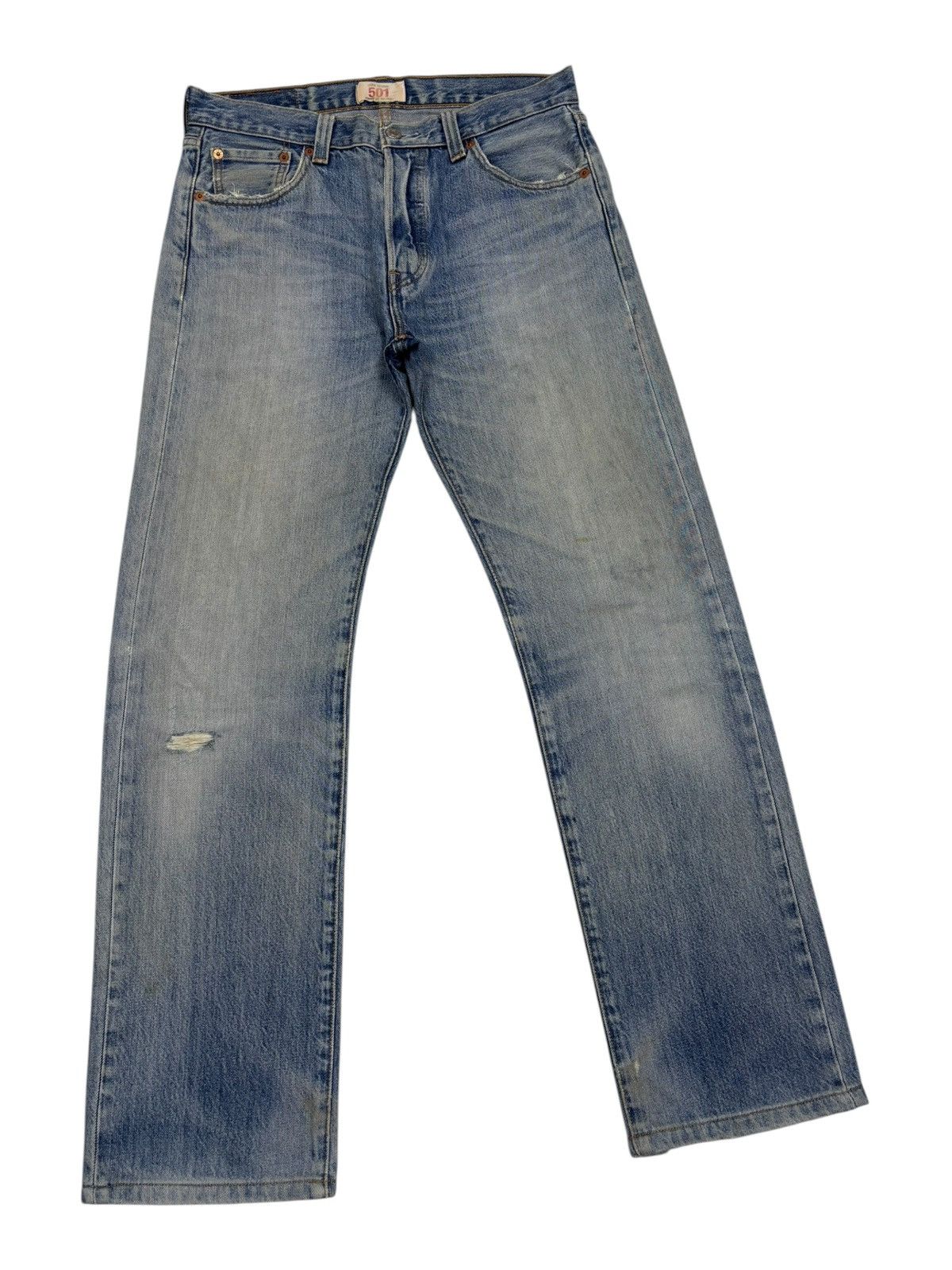 Levi's Levis 501 Straight Leg Button-fly Distressed Kurt Cobain Size US 30 / EU 46 - 3 Thumbnail