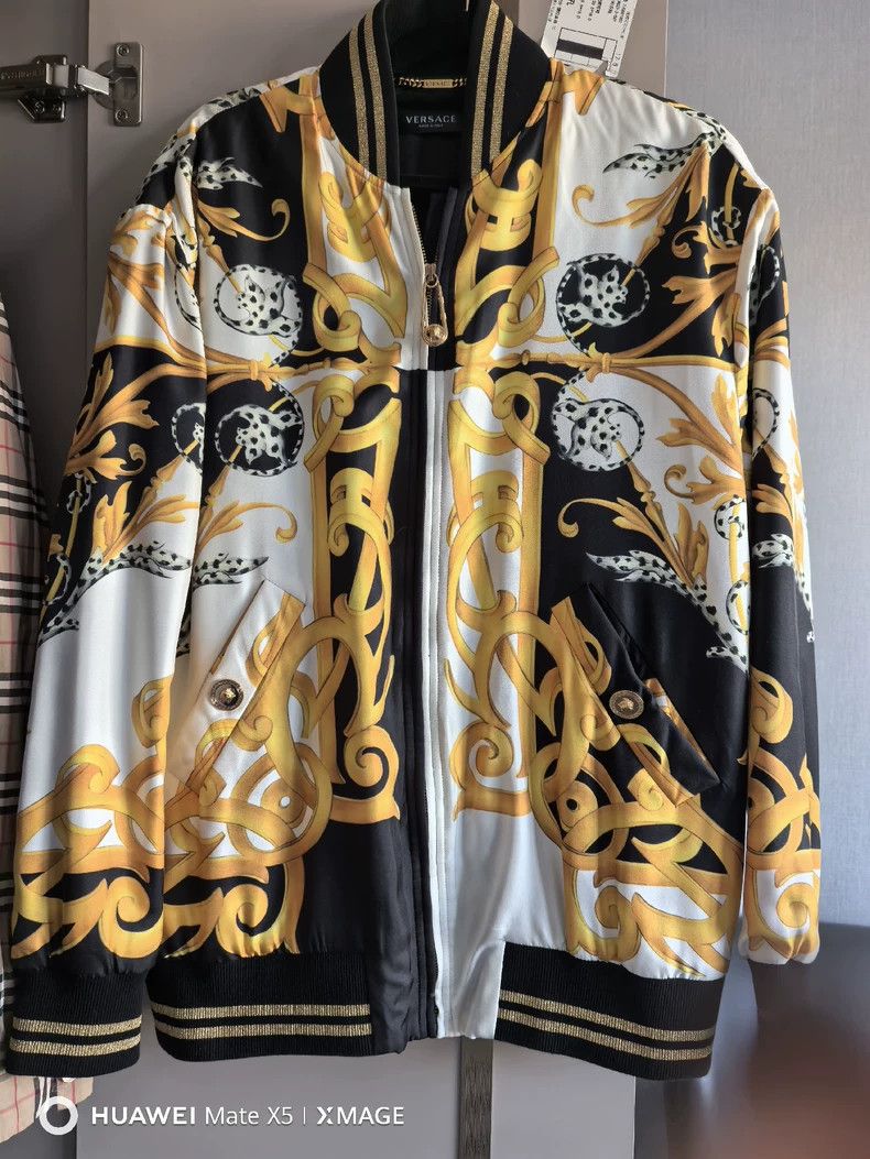 Versace Versace Baroque Print Bomber Jacket - dmc Size US M / EU 48-50 / 2 - 1 Thumbnail