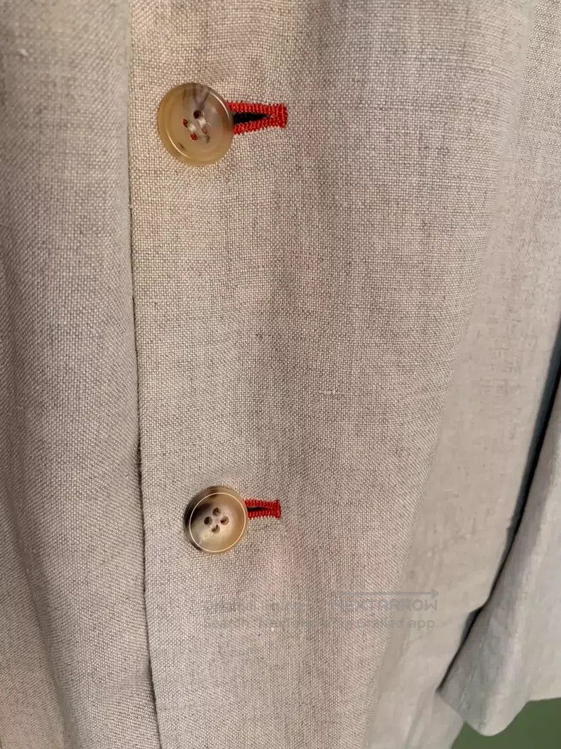 Comme des Garcons Comme Des Garcons Linen red thread jacket Size S / US 4 / IT 40 - 6 Thumbnail