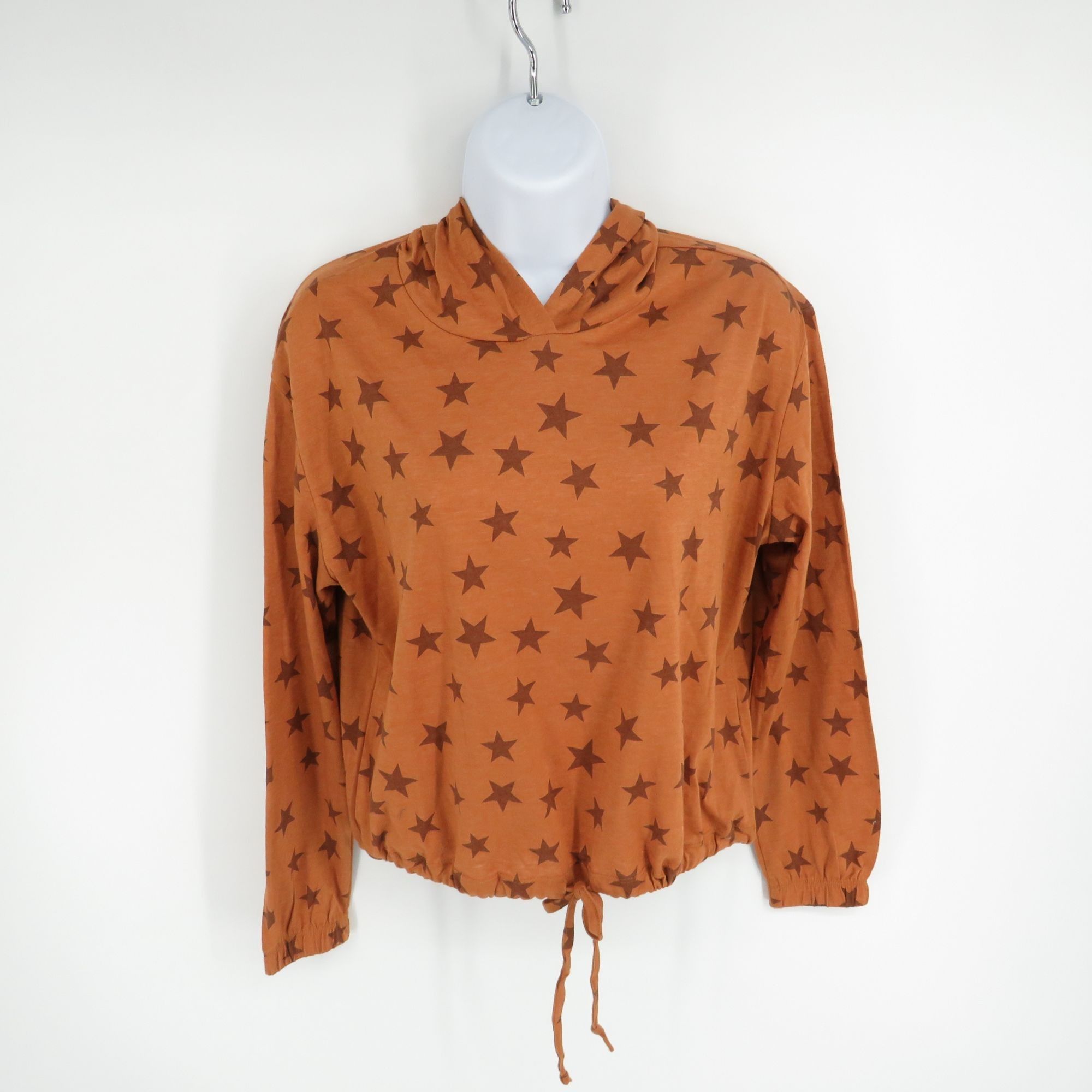 Alternative Apparel Alternative Apparel XS Star Print Hooded Top Rust Orange XS Size XS / US 0-2 / IT 36-38 - 1 Thumbnail