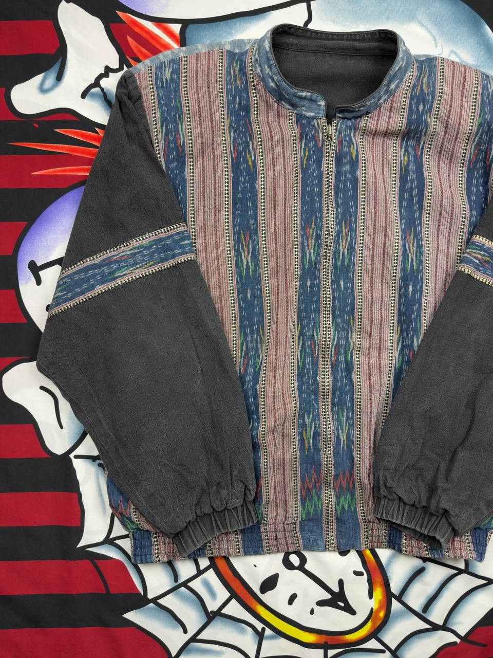 Other Vintage Japanesse ilen Faded Bomber Ethnic Style 2 sides Size US M / EU 48-50 / 2 - 3 Thumbnail