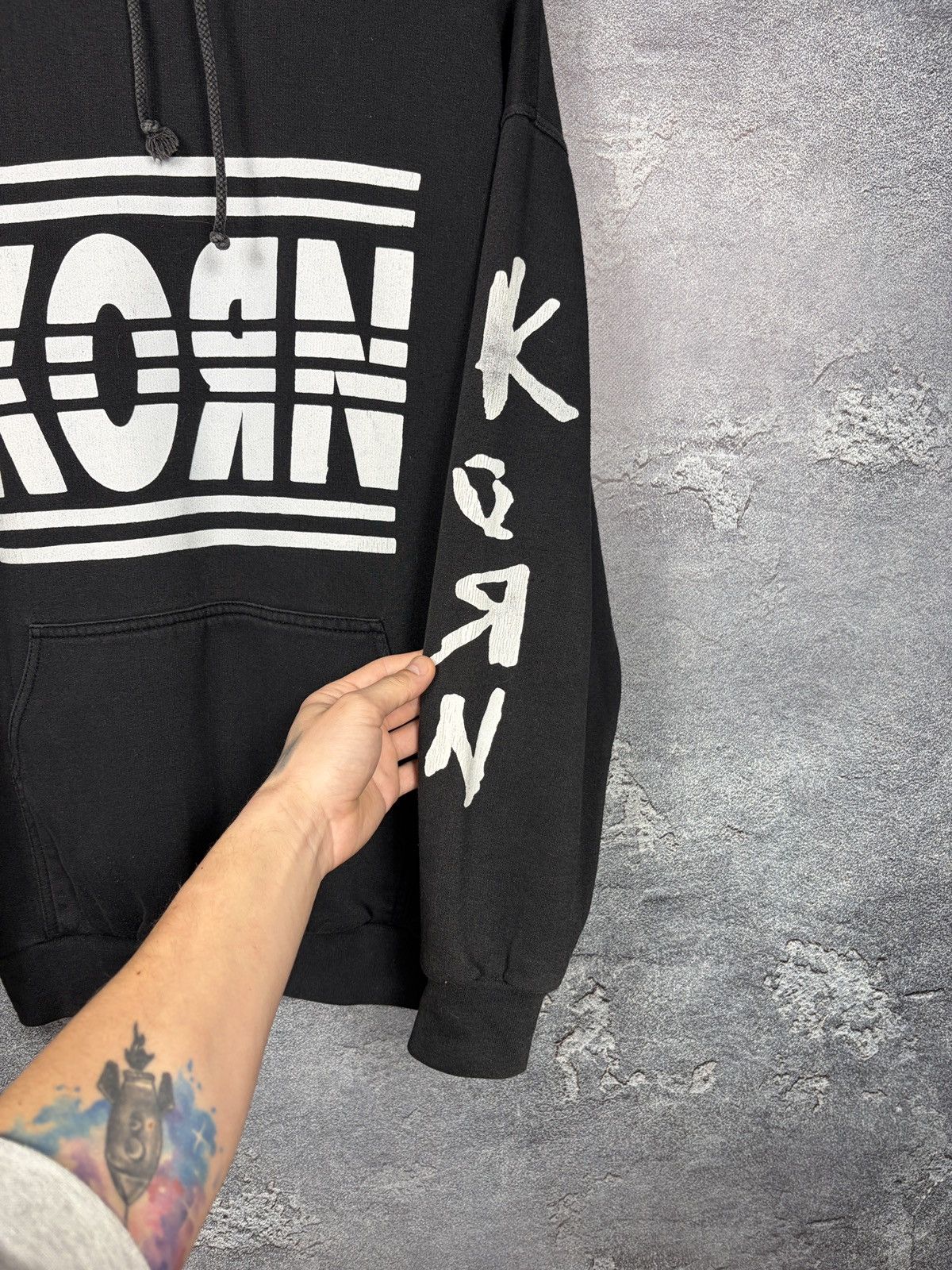 Vintage Vintage Korn Adidas Band Hoodie Size Xl Size US XL / EU 56 / 4 - 4 Thumbnail
