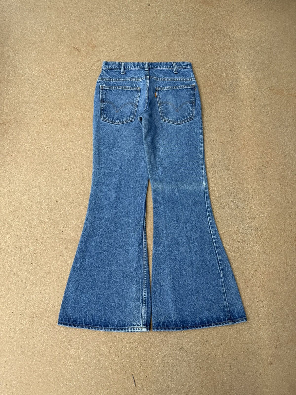 Levi's Vtg 80’s Levi’s 684 Orange Tab Bellbottom Flare Jeans 30x30 Size US 30 / EU 46 - 2 Thumbnail