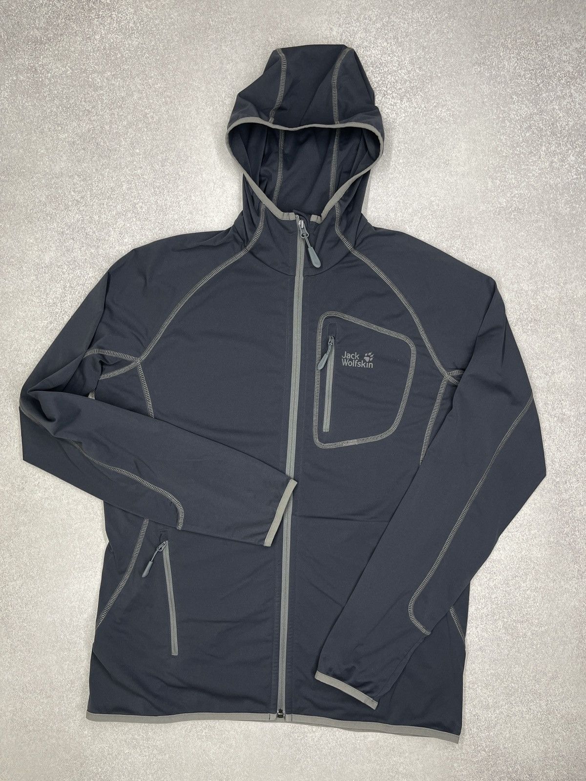 Jack Wolfskin Mens Jack Wolfskin Light Jacket Grey Outdoor Gorpcore Size US XL / EU 56 / 4 - 2 Thumbnail