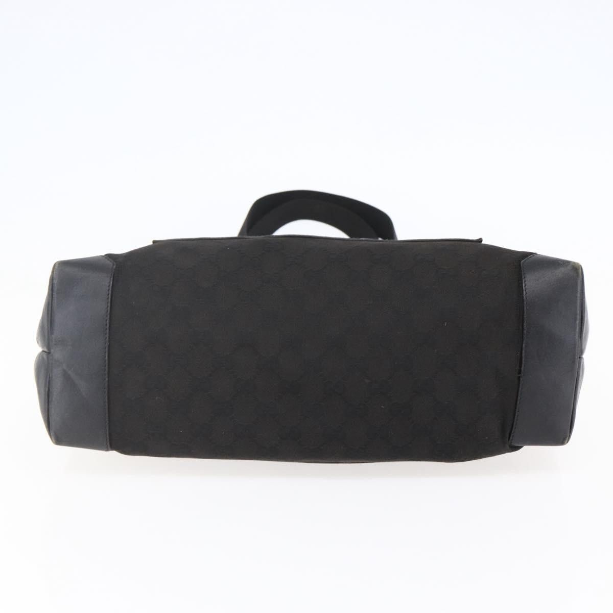 Gucci GUCCI GG Canvas Tote Bag Black Silver Size ONE SIZE - 9 Thumbnail