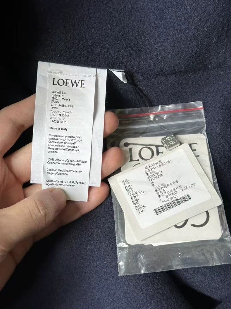 Loewe LOEWE Coat with wool collar and leather label Size M / US 6-8 / IT 42-44 - 4 Thumbnail